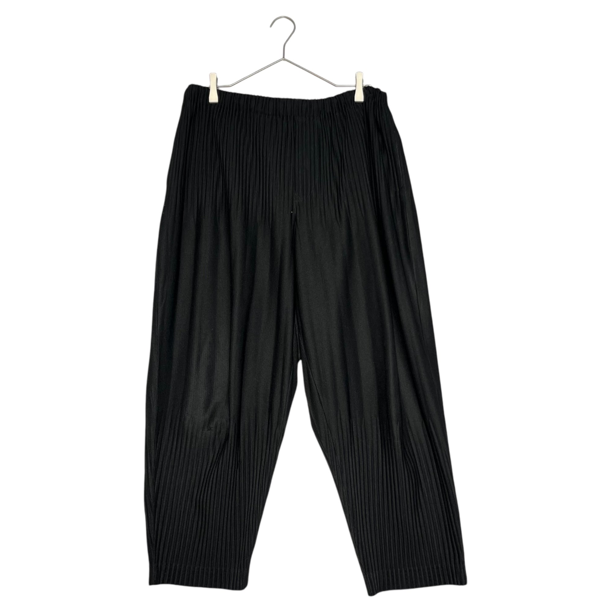 HOMME PLISSE ISSEY MIYAKE(オムプリッセイッセイミヤケ) erasable pleated pants 消し プリーツ パンツ 定番人気商品 HP55JF151 1(S) ブラック