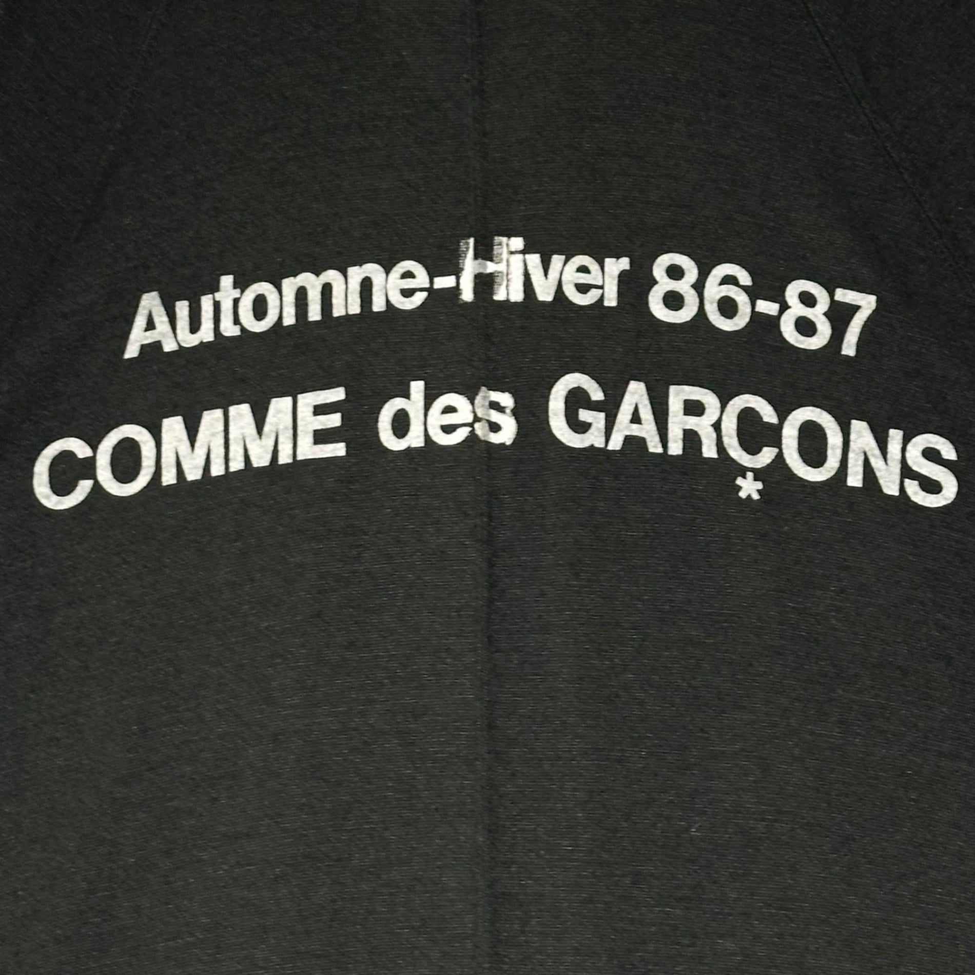 COMME des GARCONS(コムデギャルソン) 1986AW "automne-hiver 86-87" Original Staff Coat オリジナル スタッフ コート M ブラック 80's 80年代 アーカイブ ステンカラー