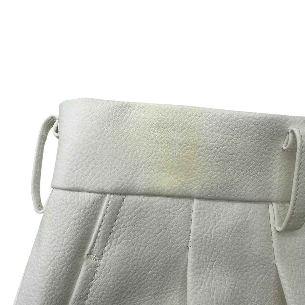 COMME des GARCONS HOMME PLUS(コムデギャルソンオムプリュス) 18AW White shock期 Faux leather wide shorts フェイクレザー ワイド ハーフパンツ PB-P047 M ホワイト AD2018