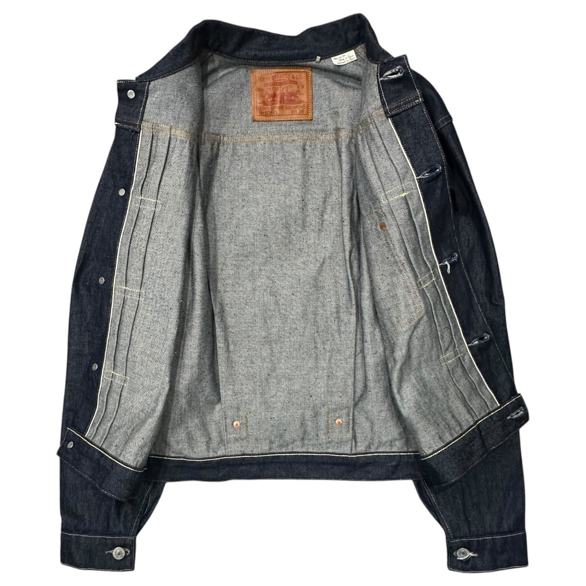 LEVI'S VINTAGE CLOTHING(リーバイスビンテージクロージング) 1936 TYPE I JACKET 1936モデル TYPE I デニム トラッカー ジャケット 70506-0028 38 インディゴ 1st オーガニックコットン