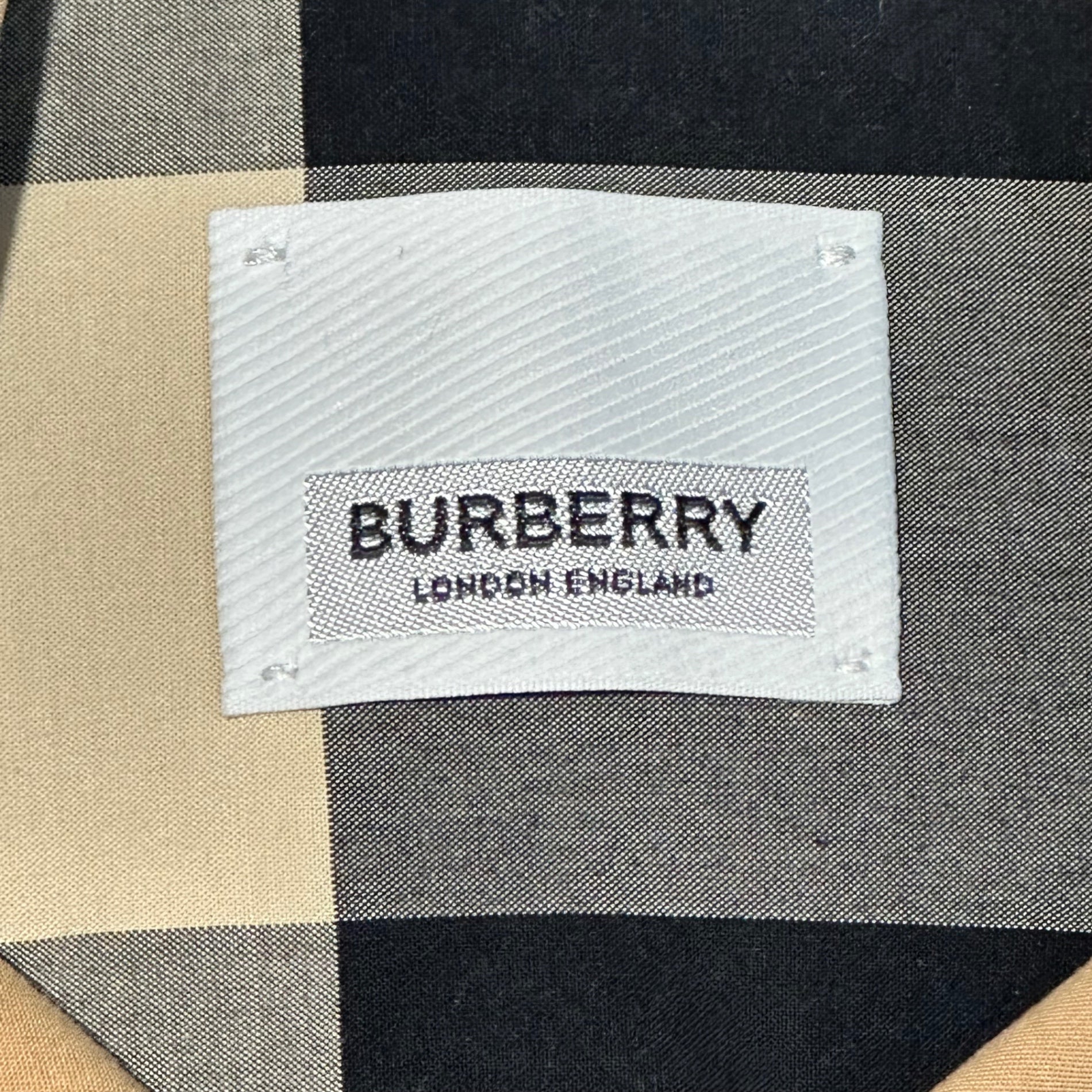 BURBERRY(バーバリー) RICCARDO TISCI period Nova check shirt ティッシ期 ノヴァチェック シャツ 8010213/70Q XS ベージュ×ブラック