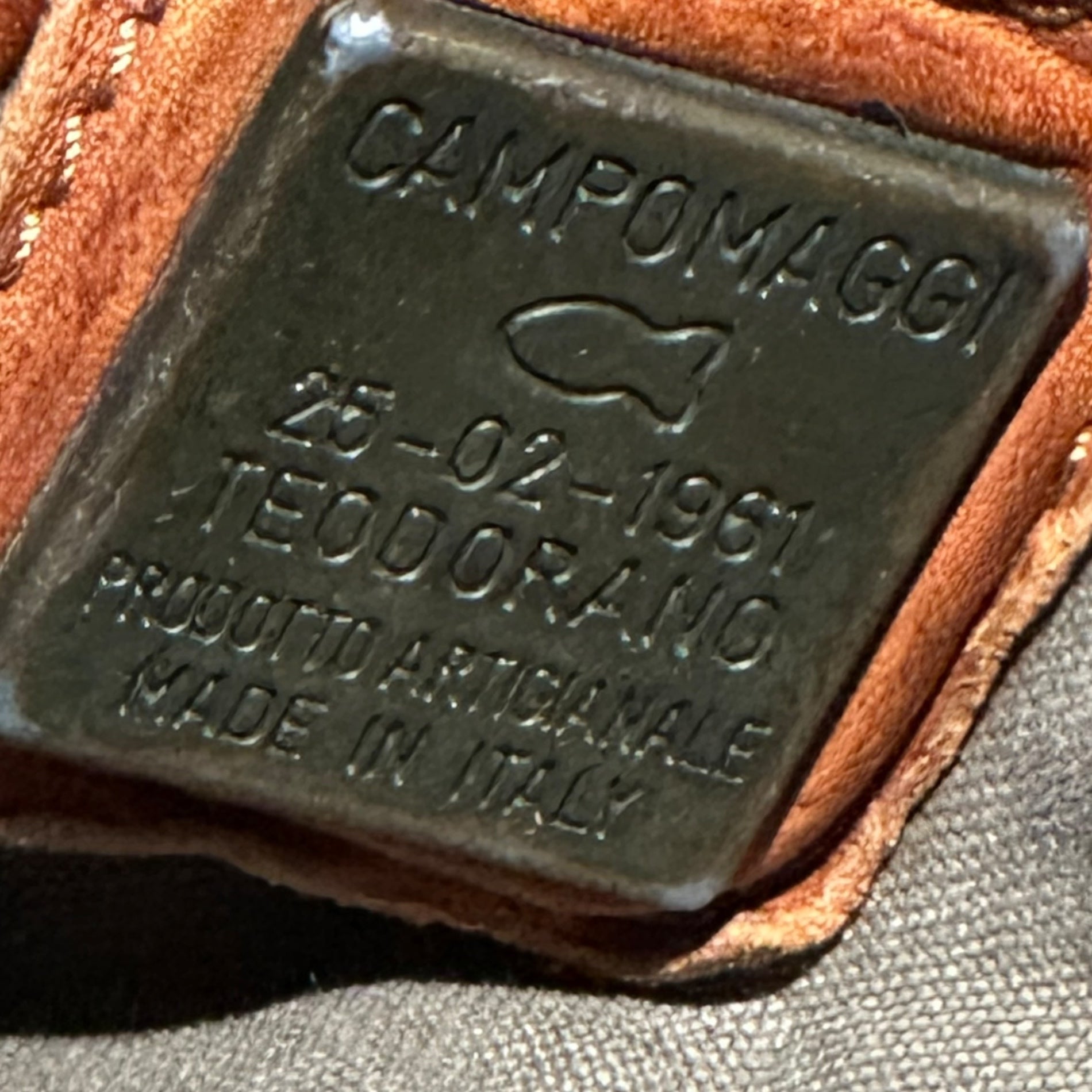 CAMPOMAGGI(カンポマッジ) 2WAYキャンバスショルダーバッグ ベージュ×ブラウン