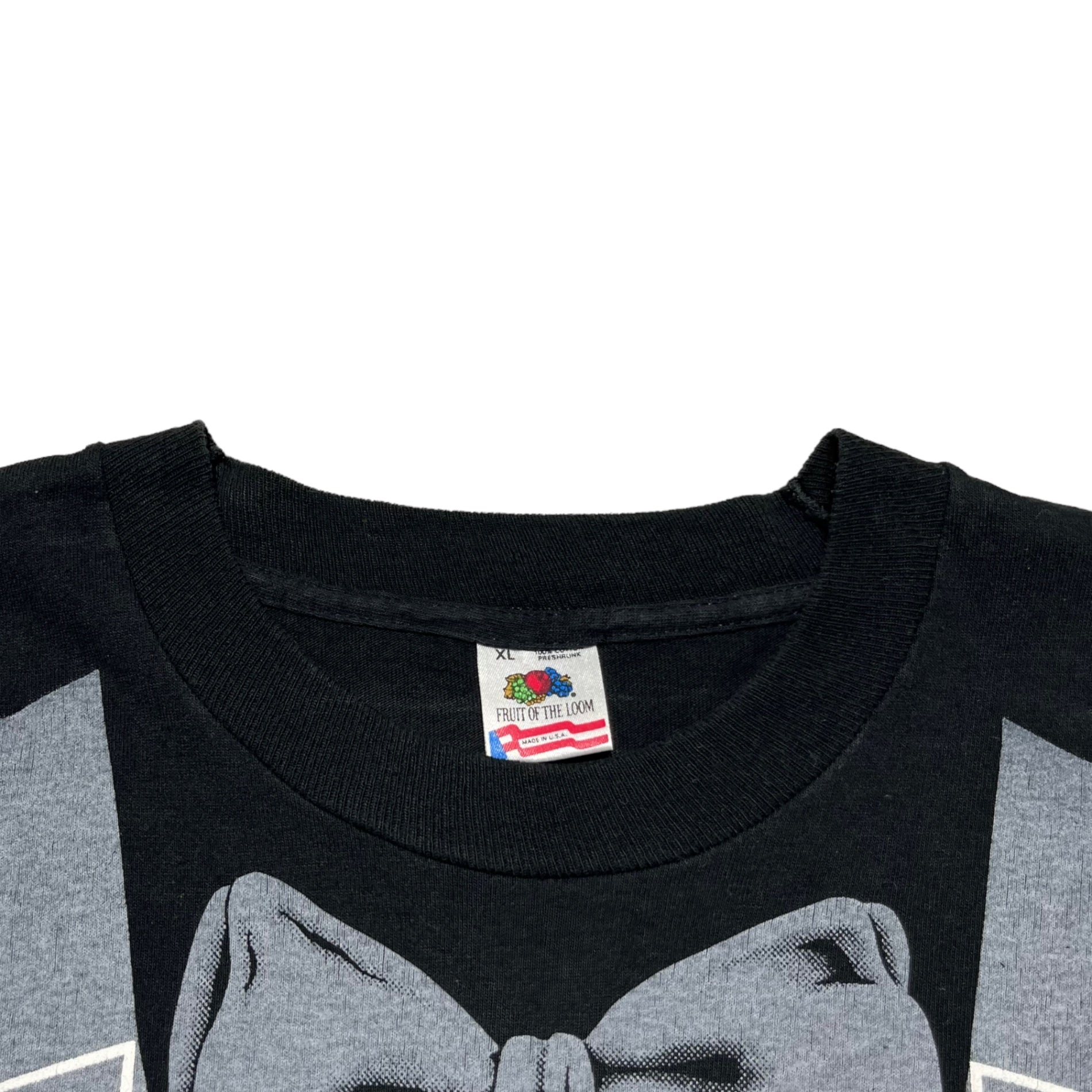 VINTAGE(ヴィンテージ) 80's Trompe l'oeil T-shirt 騙し絵Tシャツ 80年代 XL ブラック×グレー 1980年製造品