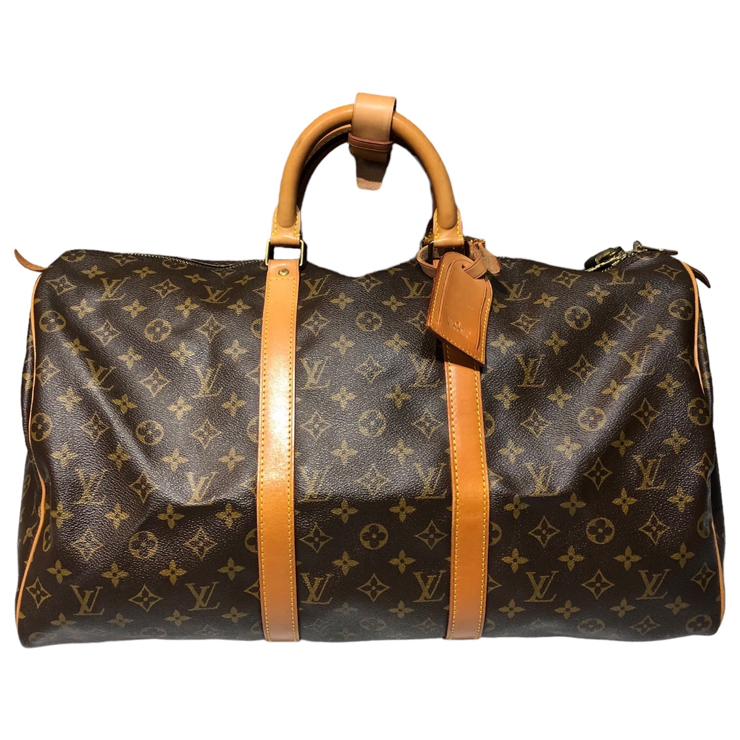 LOUIS VUITTON(ルイヴィトン) 80's keepall 50 キーポル 50 M41416 ブラウン モノグラム ボストンバッグ 旅行鞄 Vi881