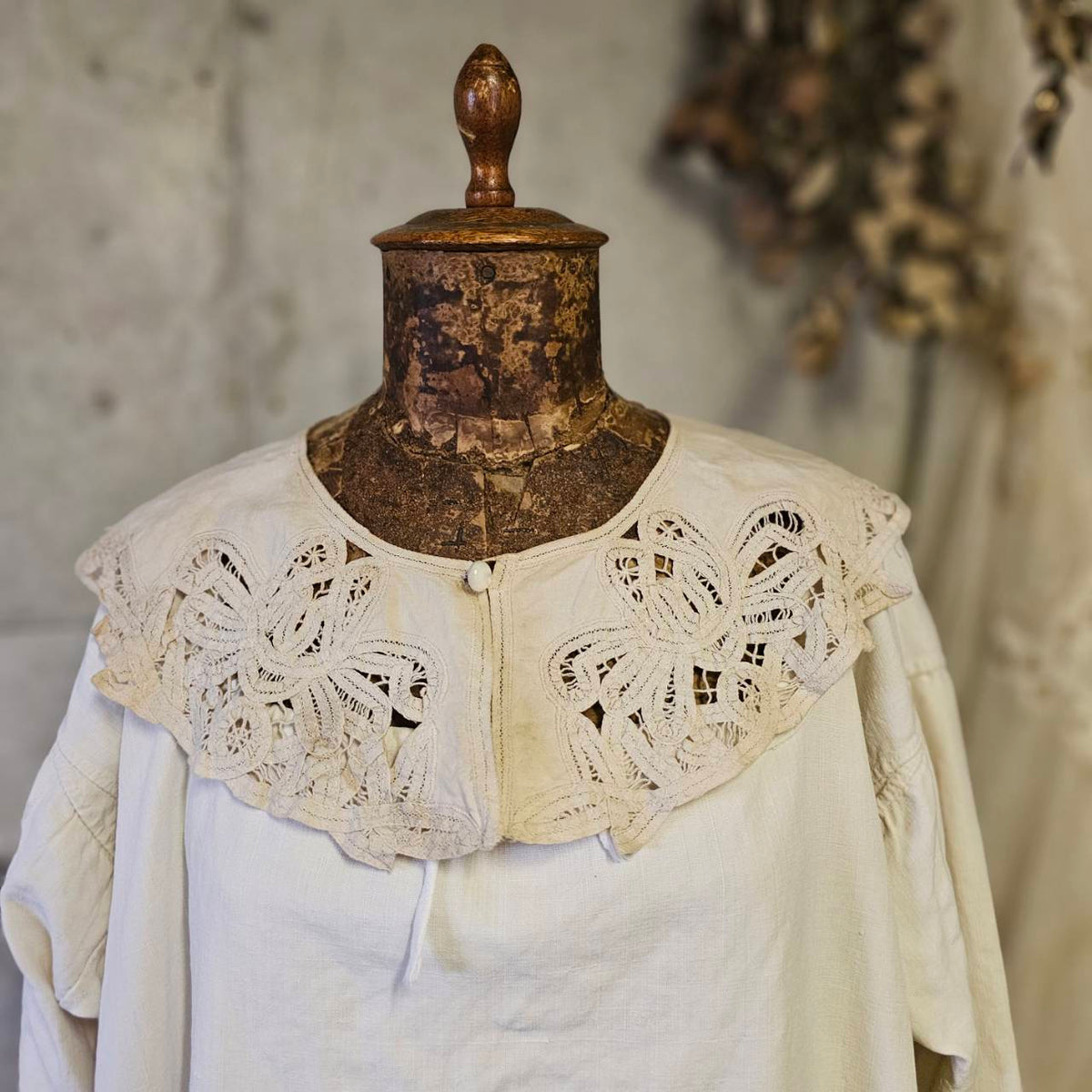 Euro vintage(ヨーロッパヴィンテージ) cottonlinen batten lace 