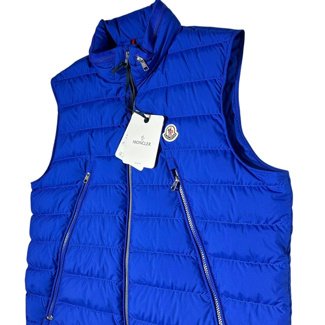 MONCLER(モンクレール) ALBYT GILET アルビート ジレ ダウン ベスト C-ZIND-22-132150 5(3XL) ブルー タグ付