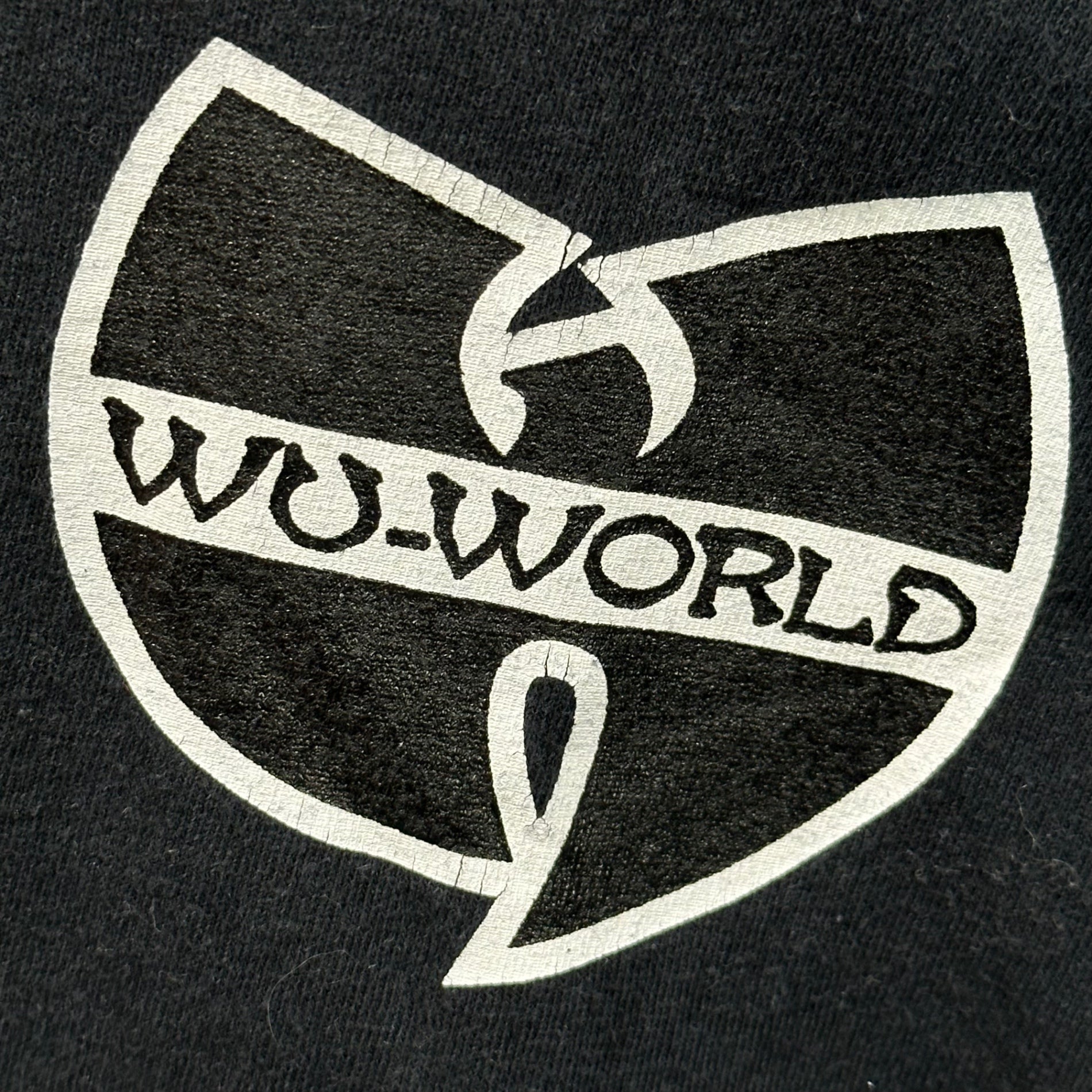 WU-WORLD(ウーワールド) WU-TANG CLAN L/S TEE ロゴ 長袖 Tシャツ L ブラック カットソー