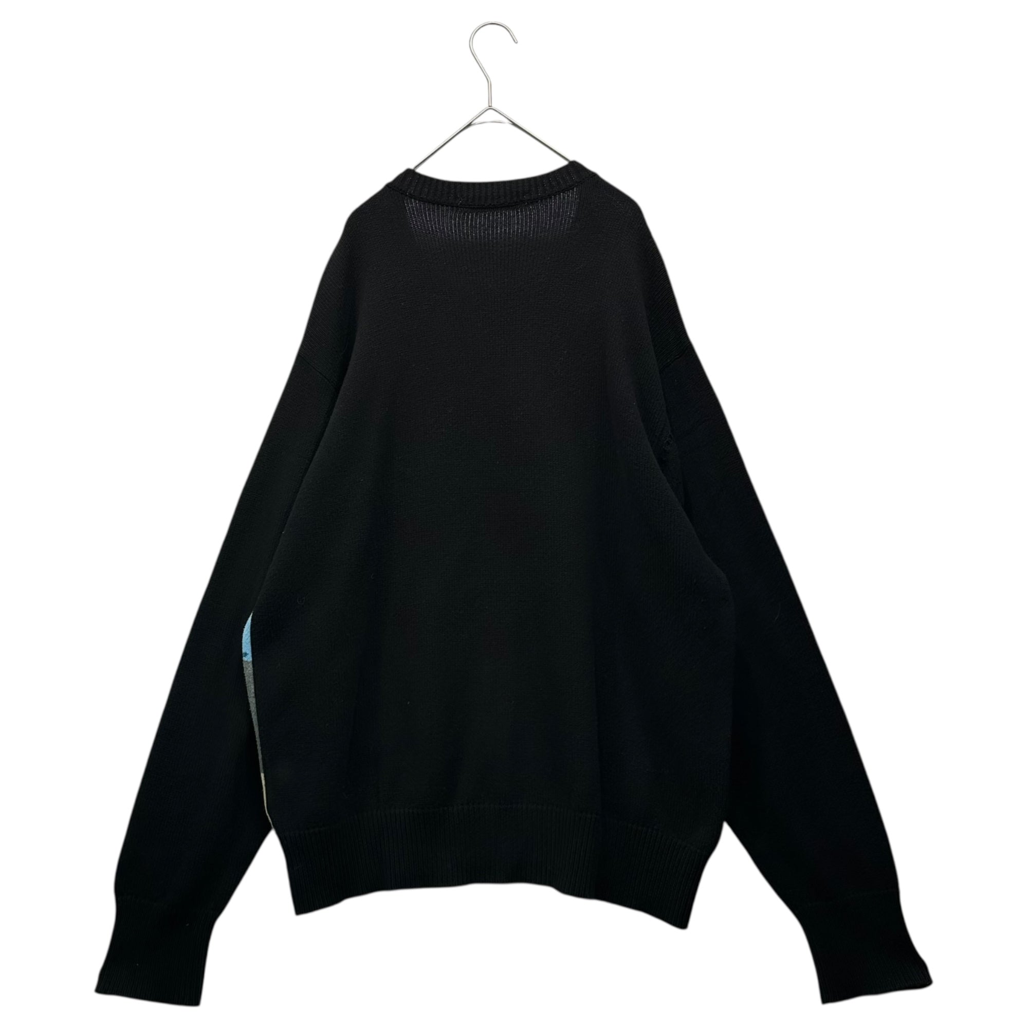 TTT MSW(ティーモダンストリートウエア) Beach knit ビーチ ニット TTT-2020PW-KT01 L ブラック 風景模様