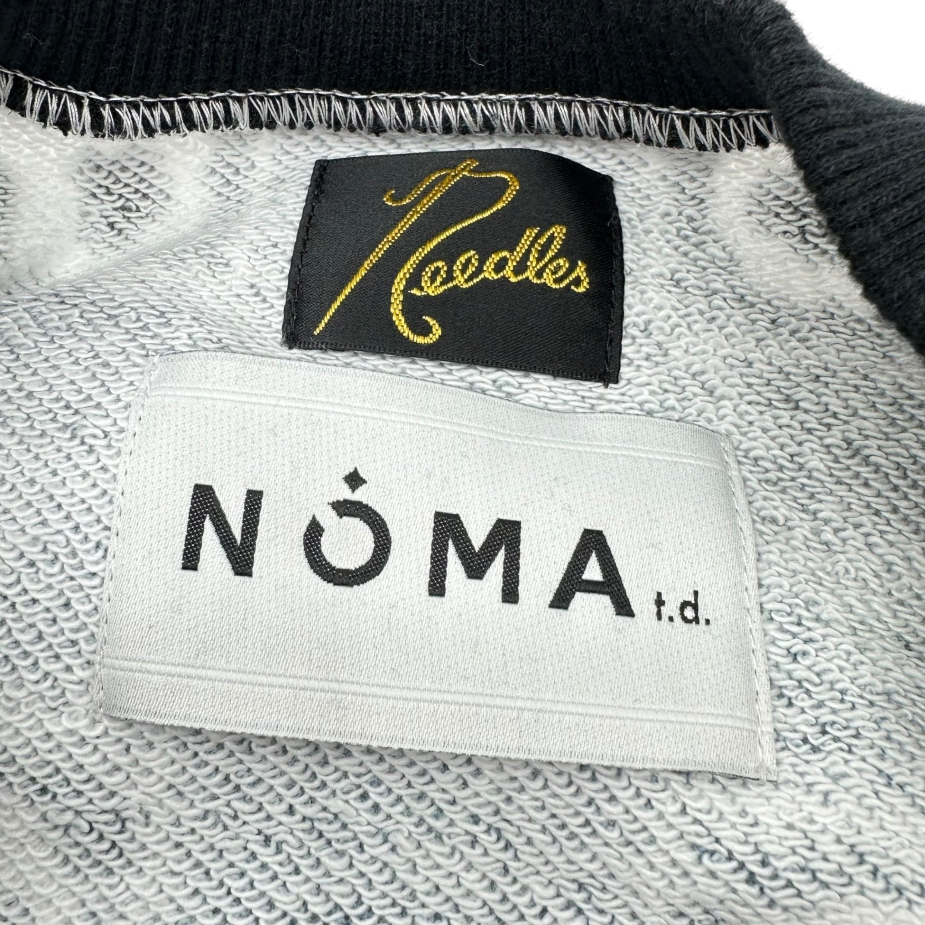 NEEDLES×NOMA(ニードルズ×ノマ) 22AW Crewneck Sweat Shirt - Cotton Jersey 総柄 クルーネック コットン スウェット N34-NNCS01 S パープル×グレー