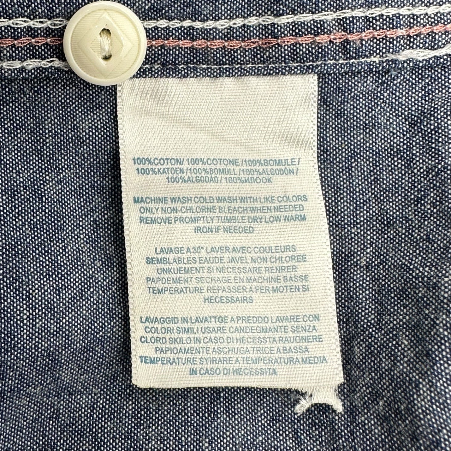 RRL(ダブルアールエル) long sleeve dungaree shirt 長袖 ダンガリー シャツ S ネイビー