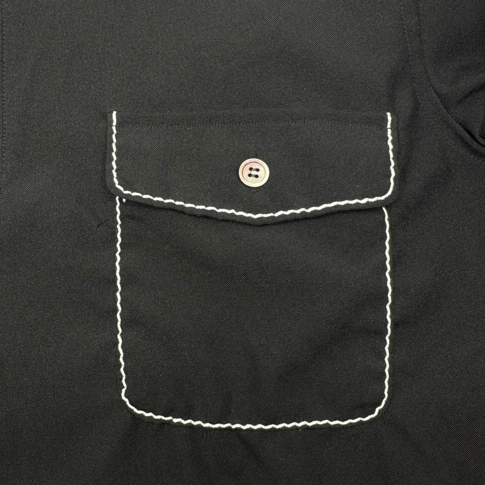 COMME des GARCONS HOMME PLUS(コムデギャルソンオムプリュス) 99AW Souvenir Kitsch stitch pullover shirt スーベニールキッチュ期 ステッチ プルオーバー シャツ M ブラック AD1999