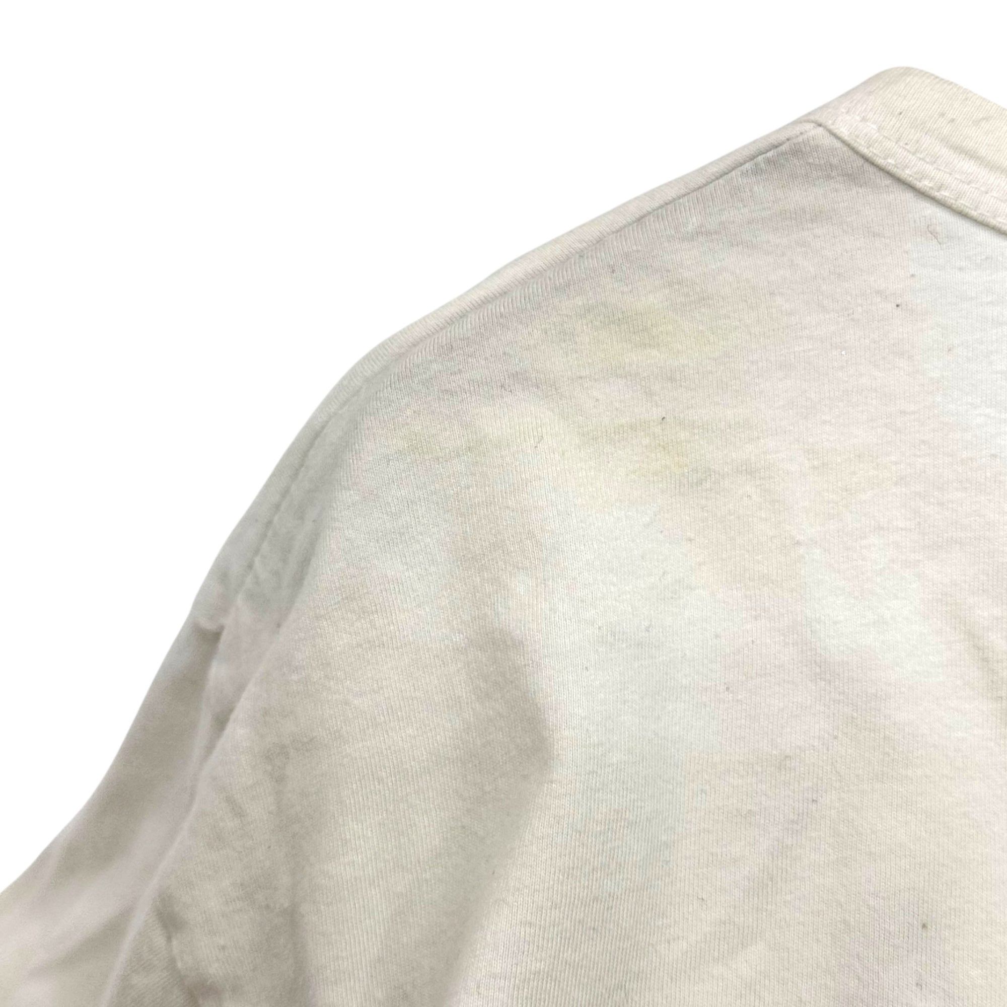 COMME des GARCONS PARFUMS(コムデギャルソンパルファム) Star Print T-Shirt スタープリント Tシャツ ホワイト ブランドロゴ取れ
