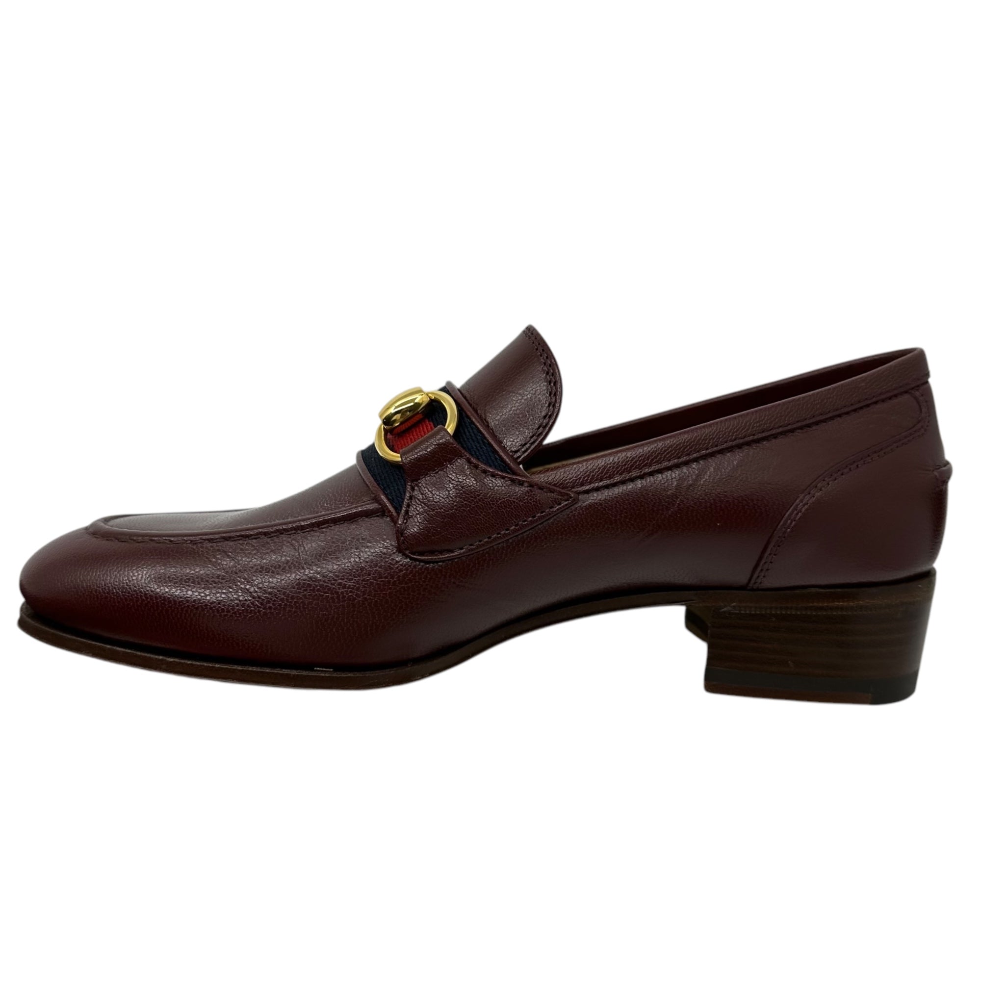 GUCCI(グッチ) Horsebit Sherry Line Loafer ホースビット シェリーライン ローファー 660819 35(22cm程度) 箱付 レザー ヒール 革靴 箱付