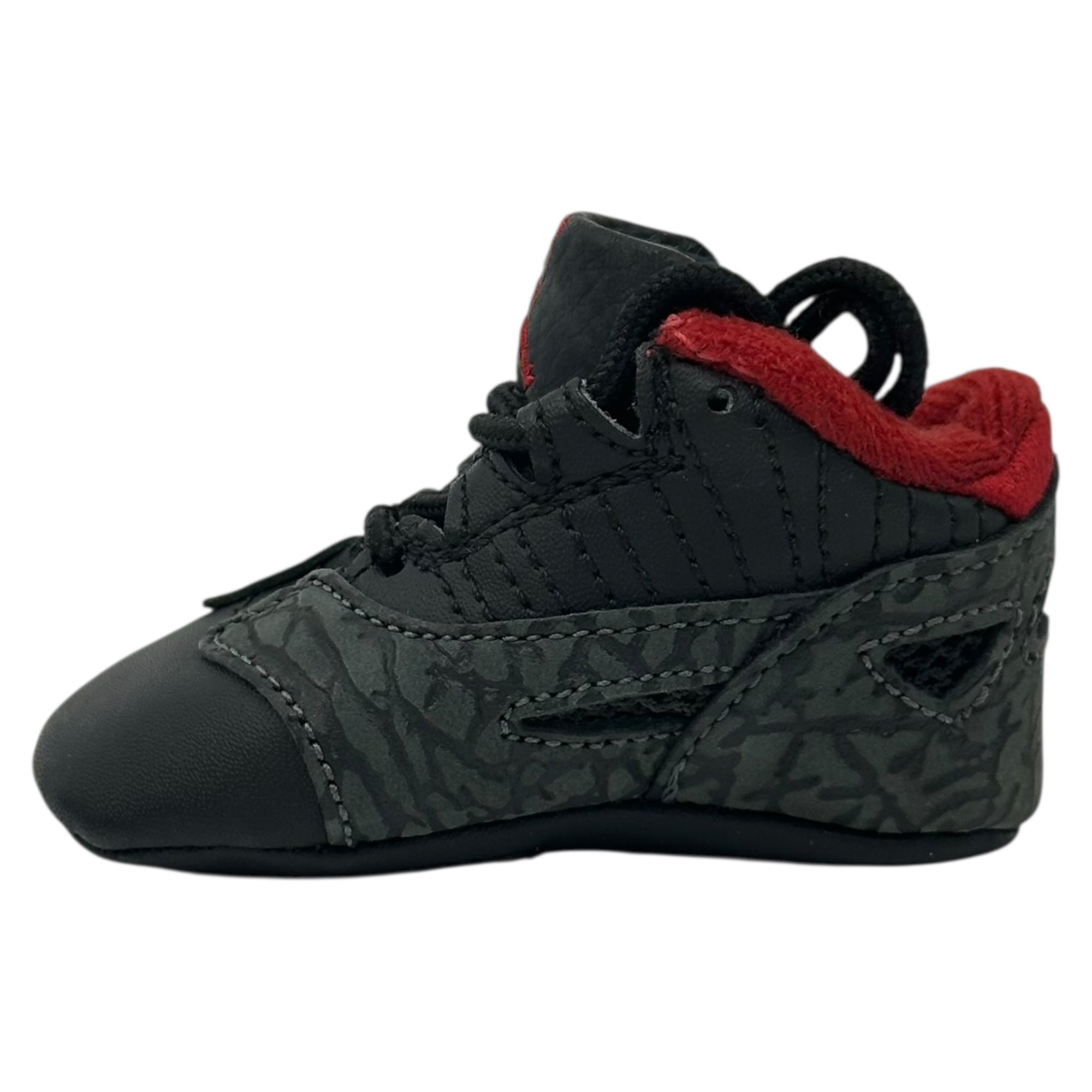 NIKE(ナイキ) 2004 FIRST JORDAN 11 RETRO LOW ファースト ジョーダン 11 レトロ ロー 306005-061 US 1C(7cm) ブラック×レッド セメント エレファント キッズ ベイビー スニーカー