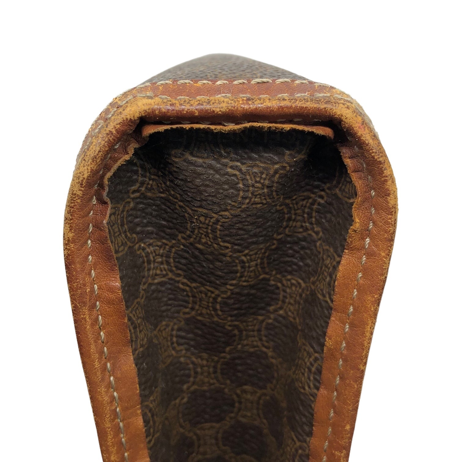 CELINE(セリーヌ) old macadam second bag オールド マカダム セカンド バッグ ブラウン OLD ヴィンテージ セカンド ポーチ