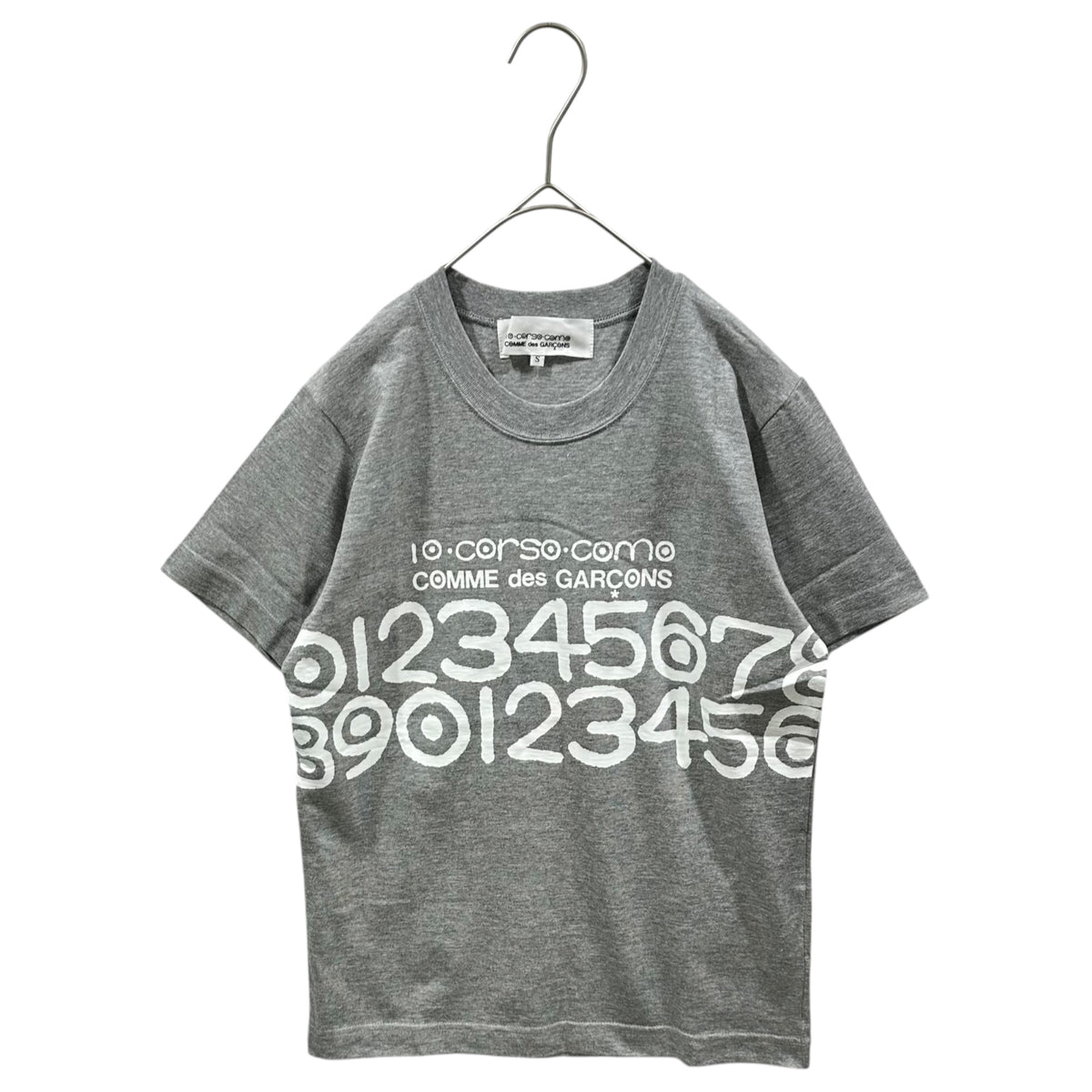 10 corso como COMME des GARCONS(ディエチコルソコモ コムデギャルソン) 2005AW Brand Logo Graphic S/S T-Shirt ブランドロゴ グラフィック 半袖 Tシャツ OK-T101 S グレー×ホワイト