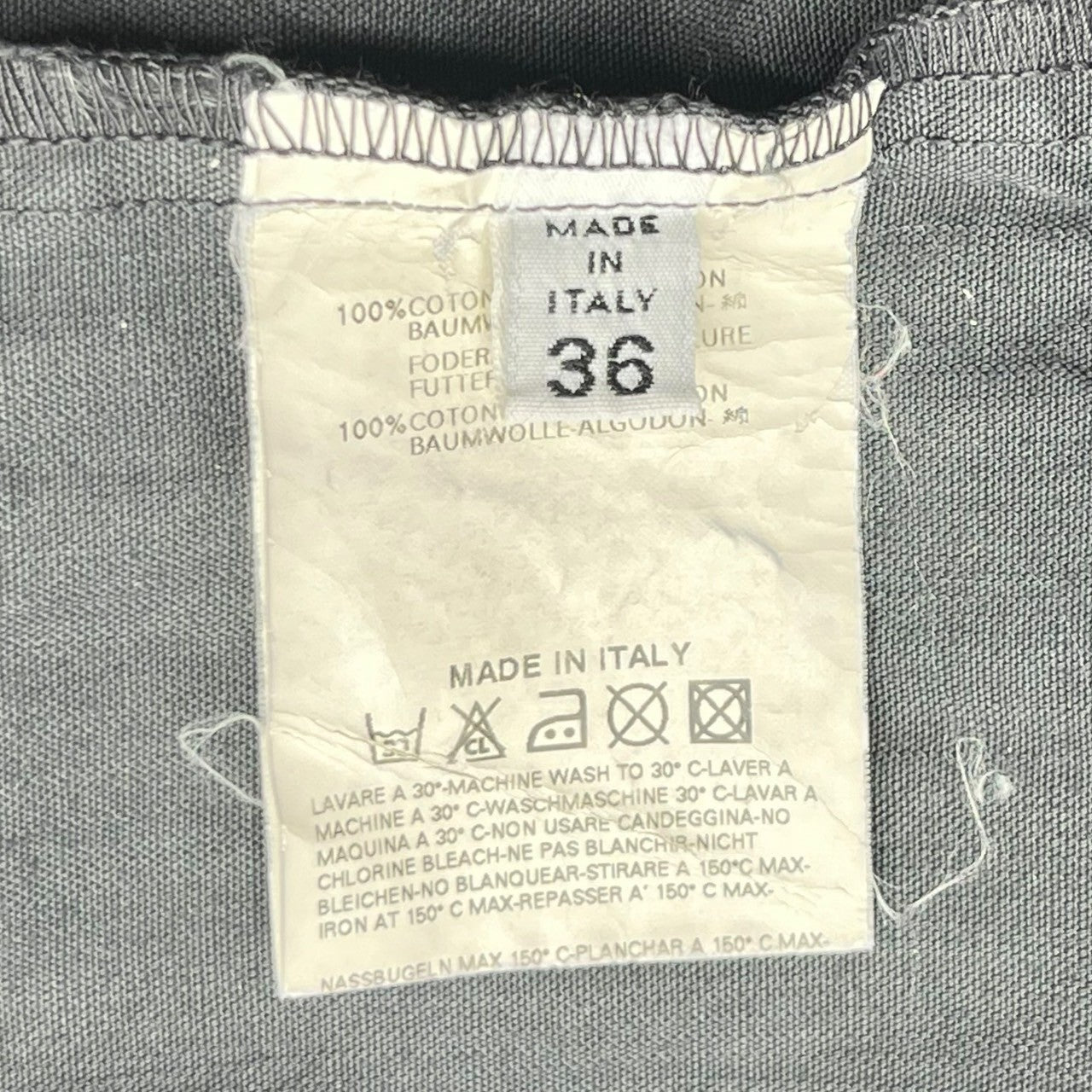 Maison Martin Margiela(メゾン マルタンマルジェラ) 04SS Inside-out double-snap button work jacket インサイド アウト ダブル スナップ ボタン ワーク ジャケット 01711/0041 36 グレー 00S 本人期 ここのえ ミリタリー