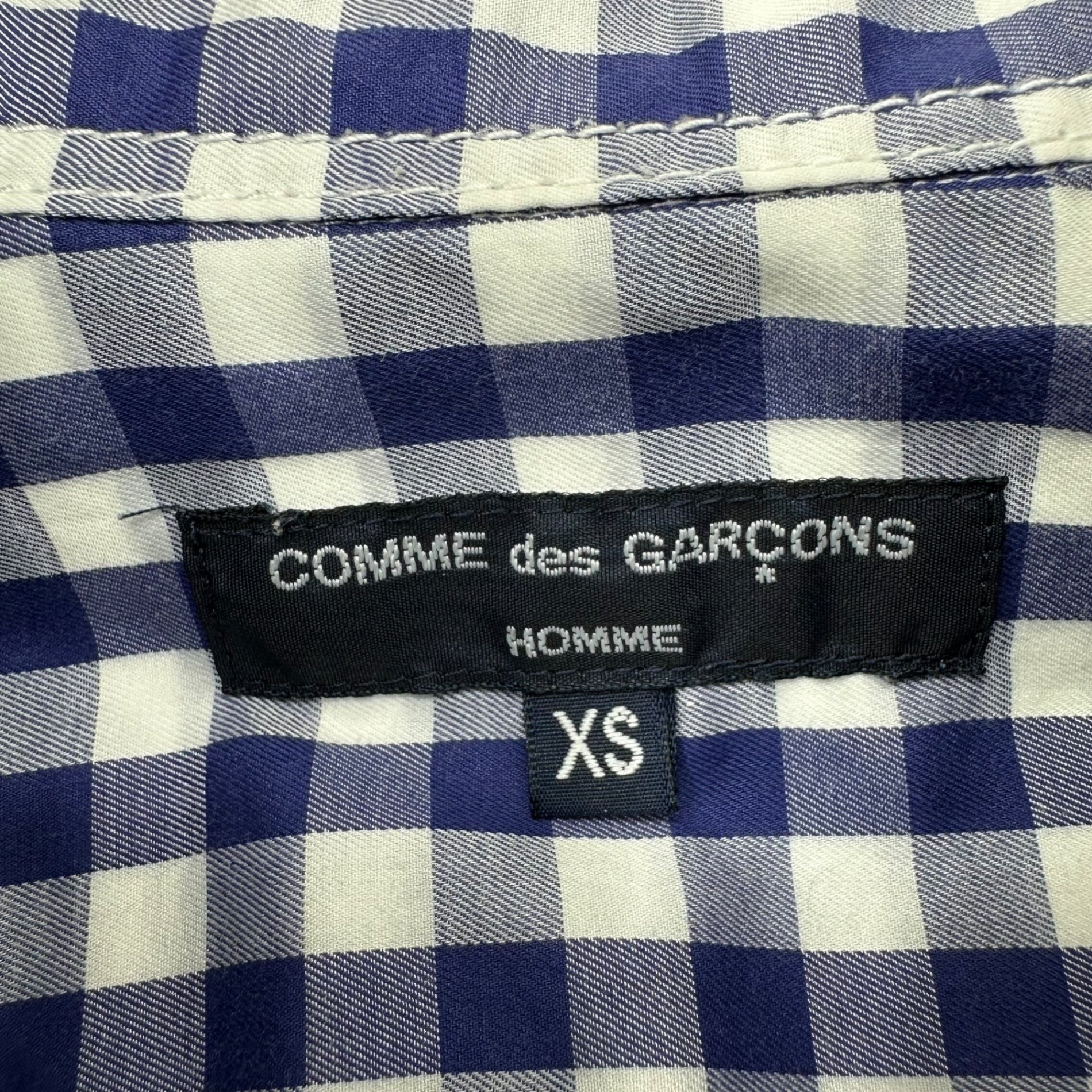 COMME des GARCONS HOMME(コムデギャルソンオム) 21SS Multi-pocket Random Gingham Check Long-Sleeved Shirt マルチポケット ランダム ギンガムチェック 長袖 シャツ HG-B021 XS ブルー AD2020