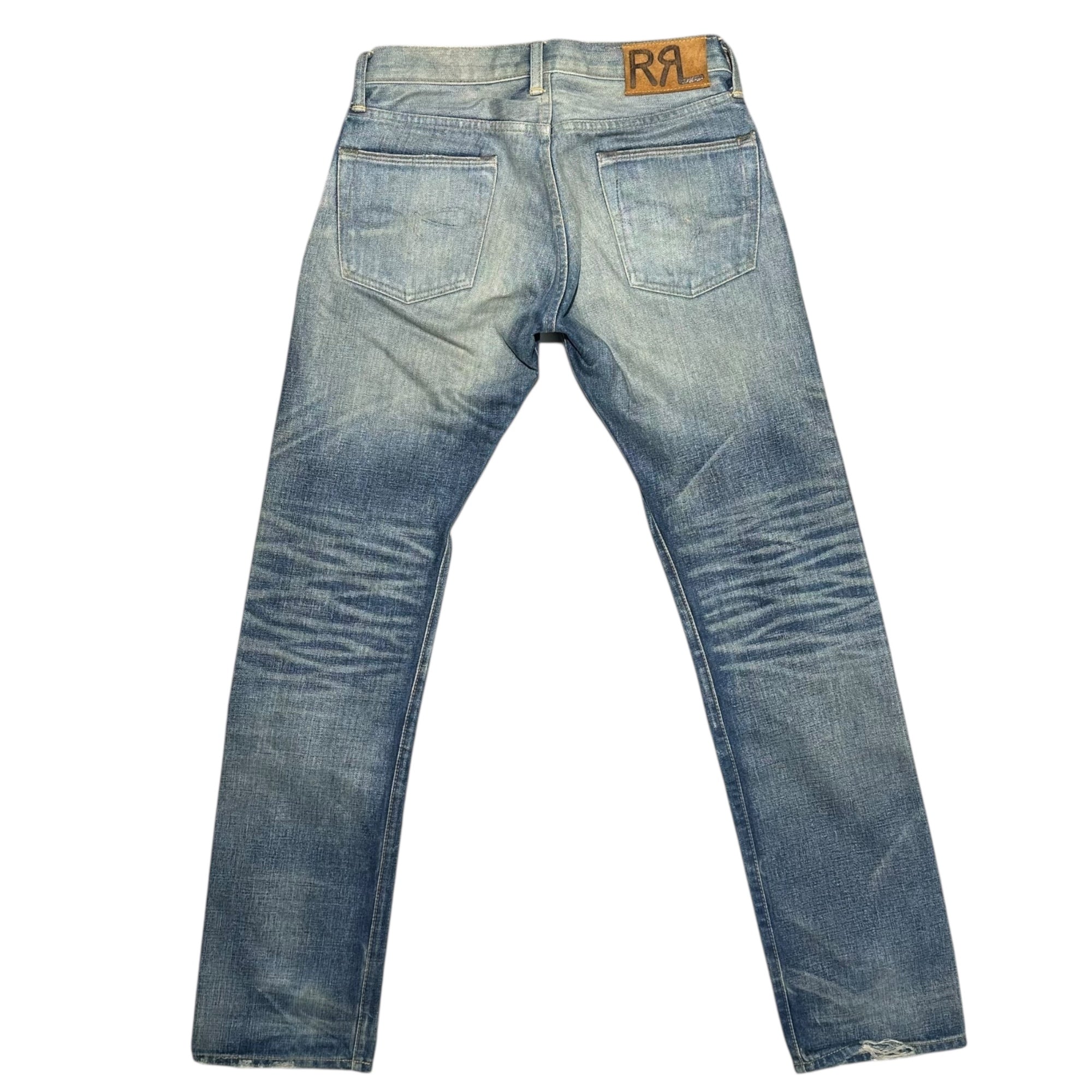 RRL(ダブルアールエル) LOW STRAIGHT JEANS ”SPRING CREEK 2” ロー ストレート ジーンズ W28 L32 インディゴ ヴィンテージ加工 デニム パンツ
