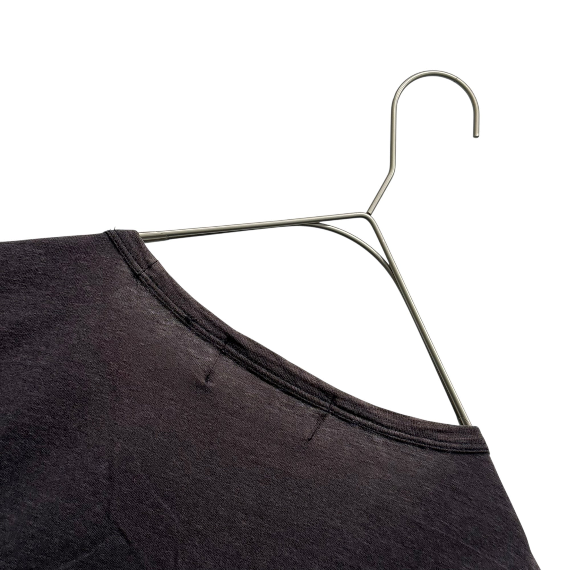 RRL(ダブルアールエル) Vintage-Washed Crew Neck T-Shirt ヴィンテージ加工 クルーネック Tシャツ ブラック(フェード強め)