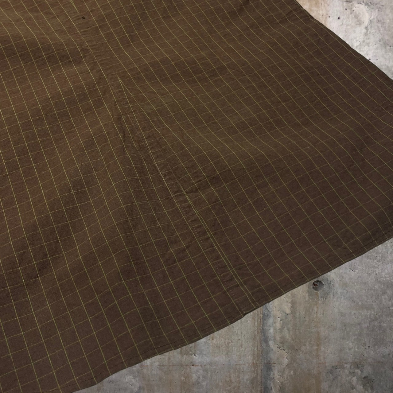 Christopher Nemeth(クリストファーネメス) L/Sチェックシャツ M ブラウン