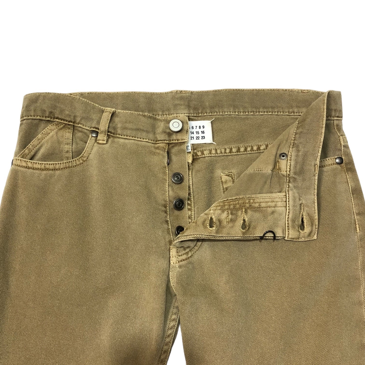 MAISON MARGIELA(メゾンマルジェラ) 13SS Garment dye 5 pocket pants ガーメント ダイ 5 ポケット パンツ デニム S30LA0060 SIZE 44(S) ベージュ