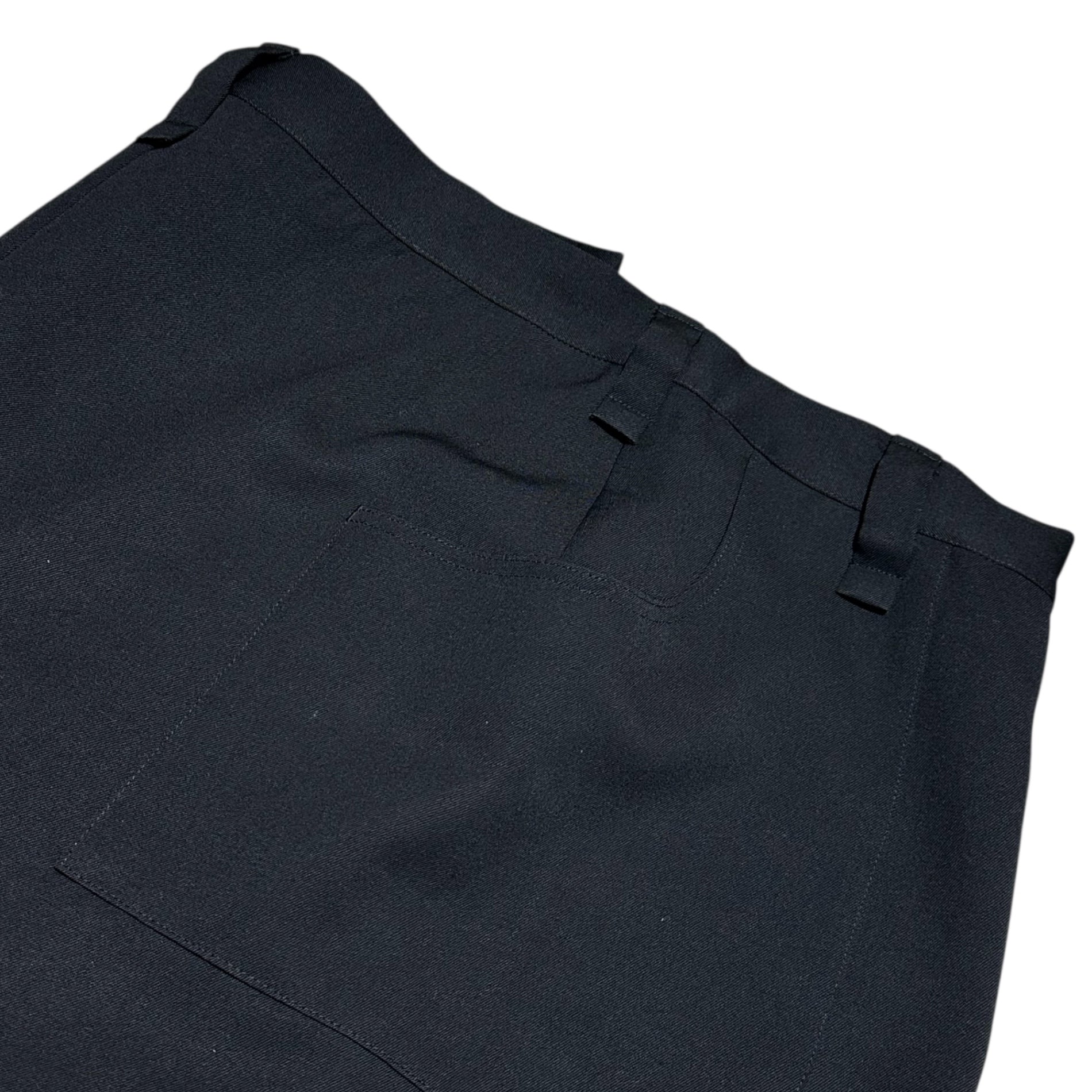 Y's(ワイズ) Dummy Pants Wool Skirt ダミー パンツ ウール スカート YL-S19-141 2(S~M程度) ブラック