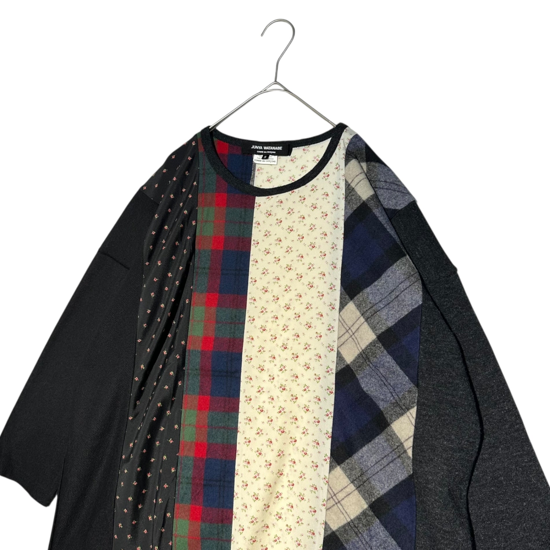 COMME des GARCONS JUNYA WATANABE(コムデギャルソンジュンヤワタナベ) 13AW Patchwork L/S Crew Neck Top パッチワーク 長袖 クルーネック カットソー JL-T019 S マルチカラー AD2013