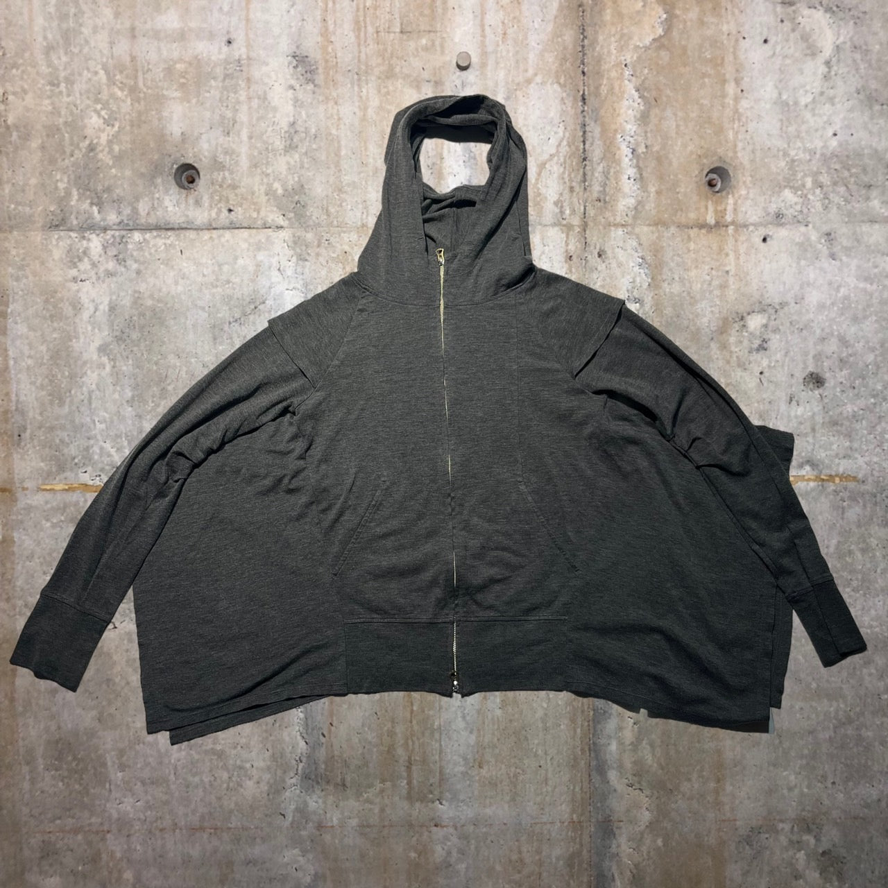 MARITHE FRANCOIS GIRBAUD(マリテフランソワジルボー) 00's変形ジップパーカー L グレー