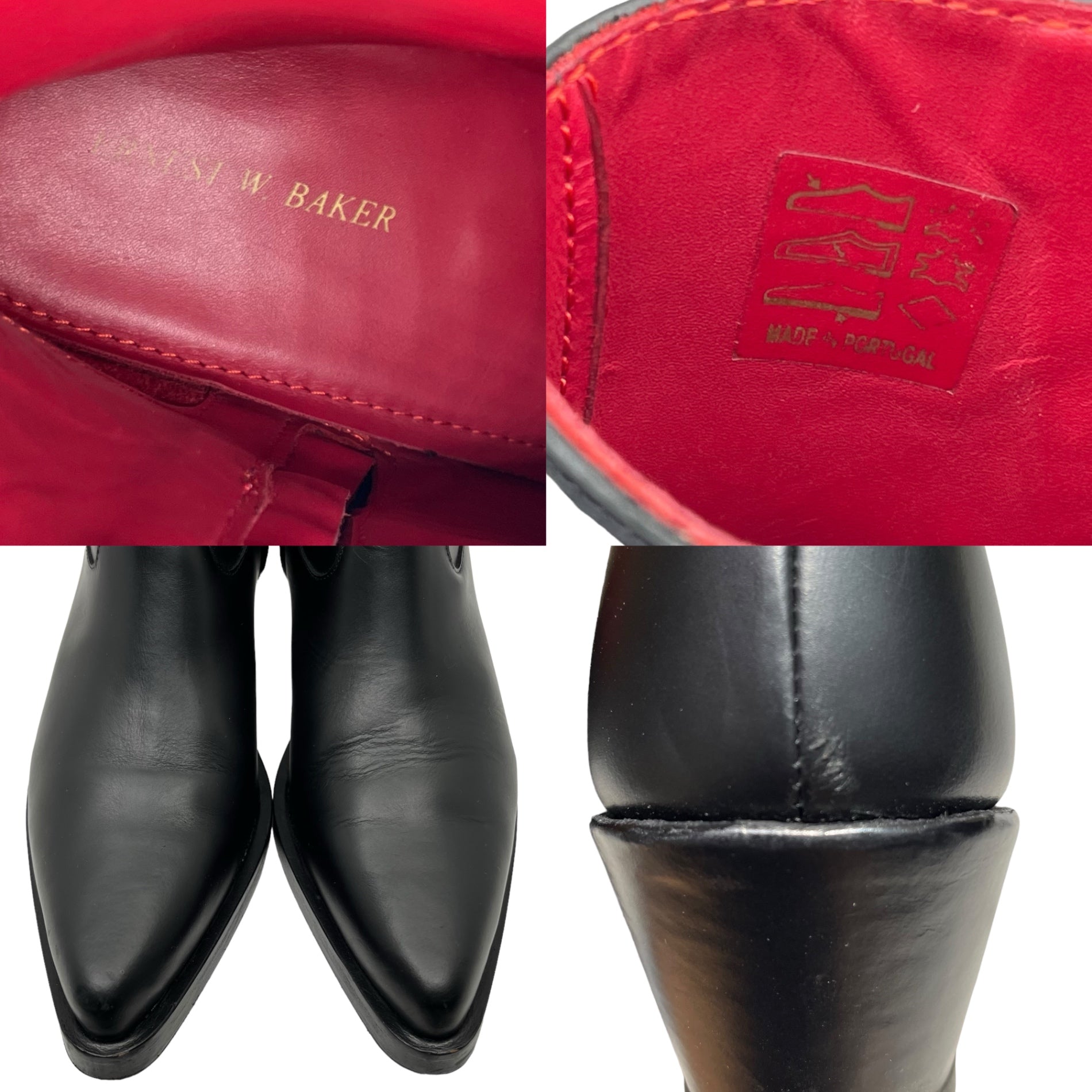 ERNEST W. BAKER(アーネストダブルベーカー) WESTERN BOOTS ウエスタン ブーツ 41(26~26.5cm程度) ブラック COVERRED HEEL