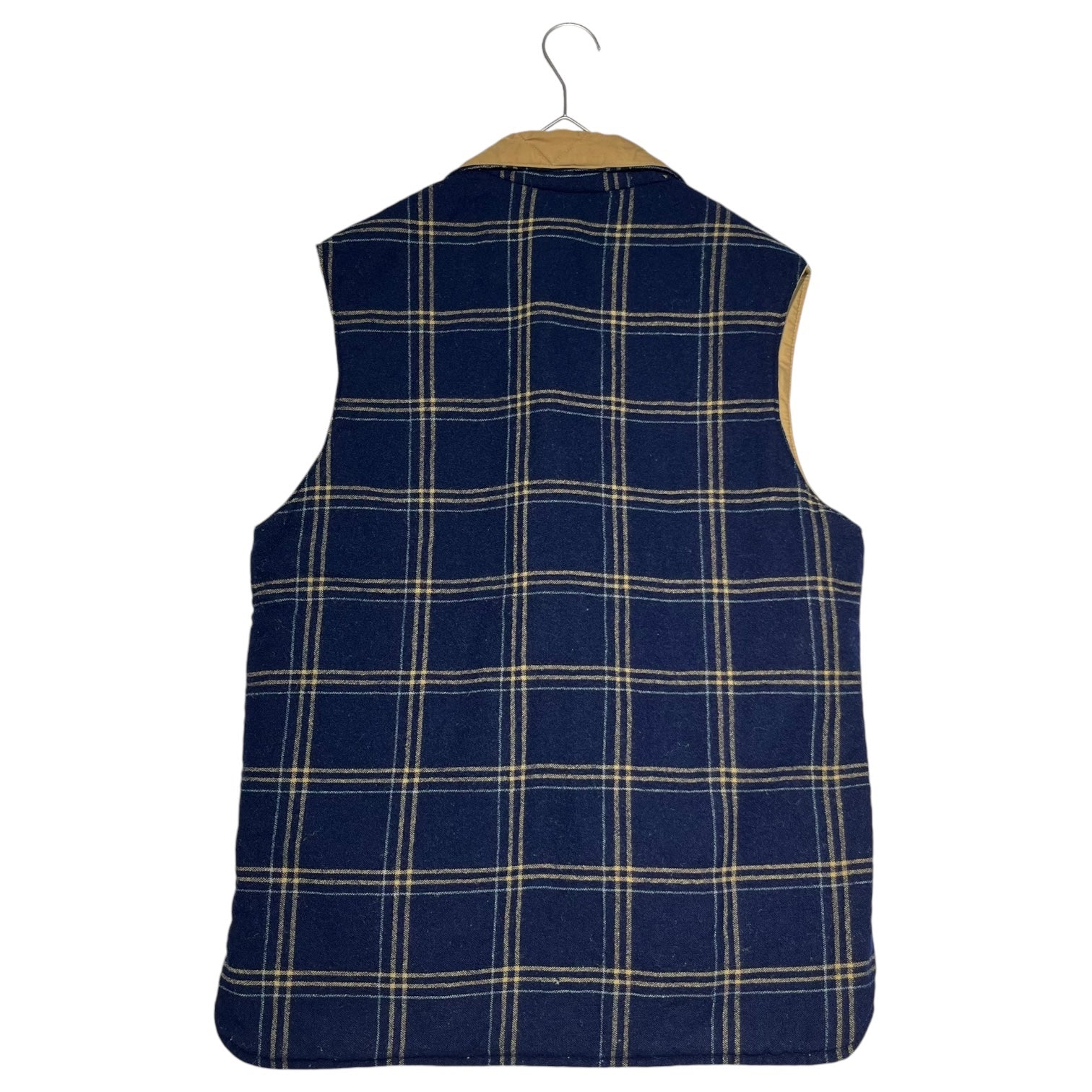 Columbia(コロンビア) 70's~80's Reversible cotton wool vest リバーシブル コットン ウール ベスト M ベージュ×ネイビー 70年代~80年代 ヴィンテージ イエローストーンタグ