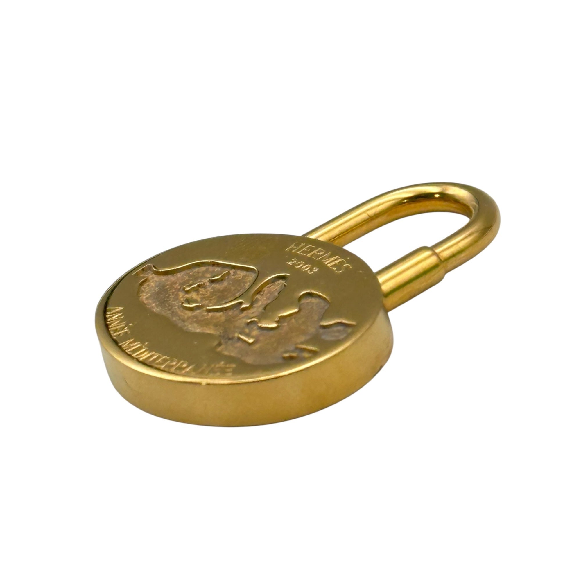 HERMES(エルメス) 2003年限定 mediterranean cadena charm 地中海 カデナ チャーム 年間テーマ 「La Mediterranee」 ゴールド 箱付 ペンダントトップにも