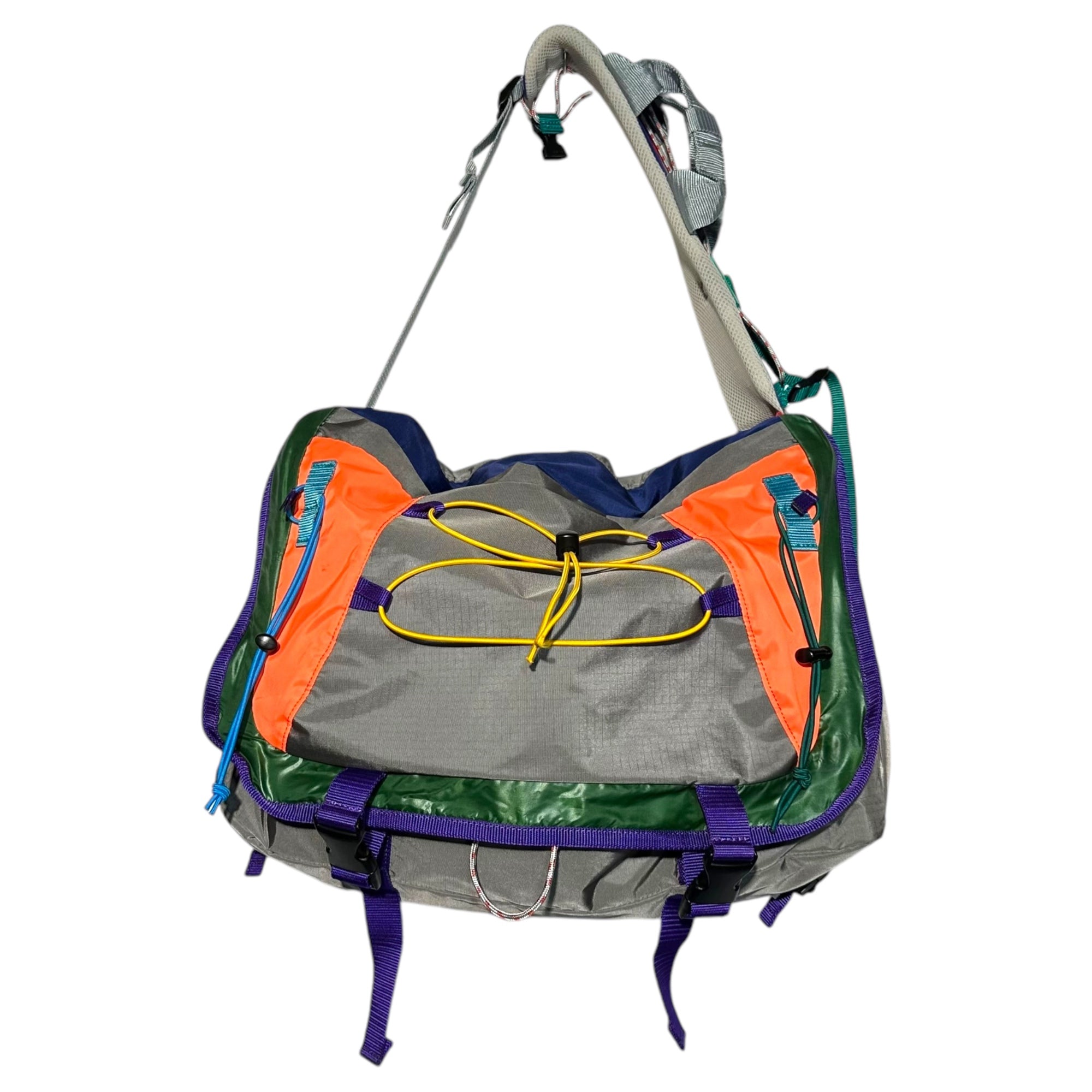 kolor(カラー) 20SS Different fabric docking drawcord messenger bag 異素材 ドッキング ドローコード メッセンジャー バッグ 20SCM-A17516S グレー ショルダー