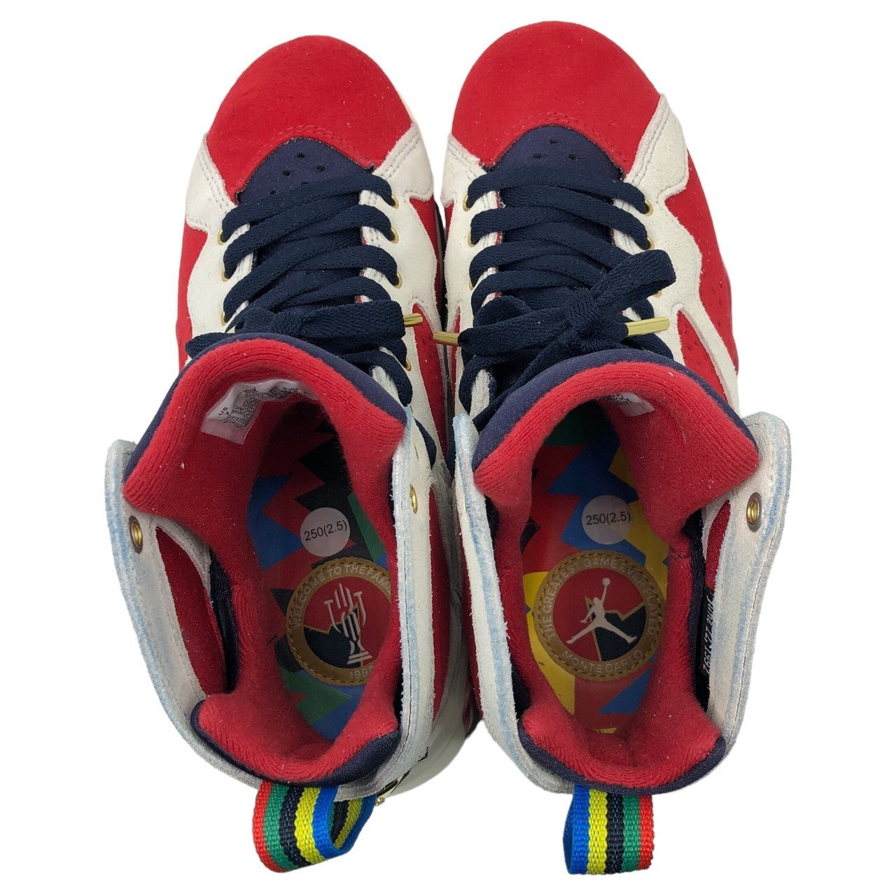 NIKE(ナイキ) AIR JORDAN 7 RETRO TROPHY ROOM NEW SHERIFF IN TOWN エアジョーダン レトロ トロフィールーム ニュー シェリフ イン タウン DM1195-474 25.0cm ホワイト×レッド 箱付 スニーカー シューズ