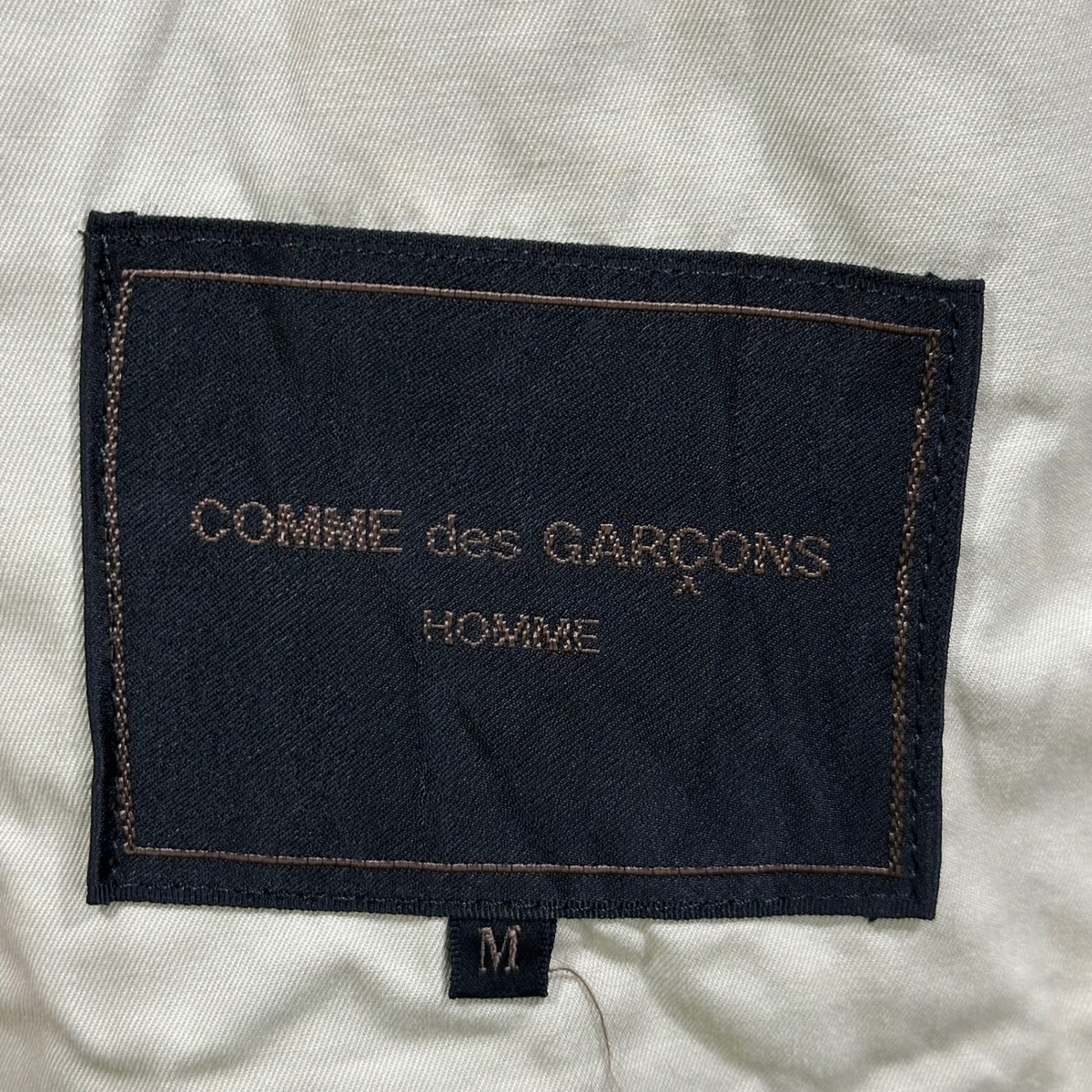 COMME des GARCONS HOMME(コムデギャルソンオム) 1994SS Cotton Single Atelier Coat コットン シングル アトリエ コート HC-100010 M ベージュ AD1993 90s 田中啓一デザイン 田中オム アーカイブ