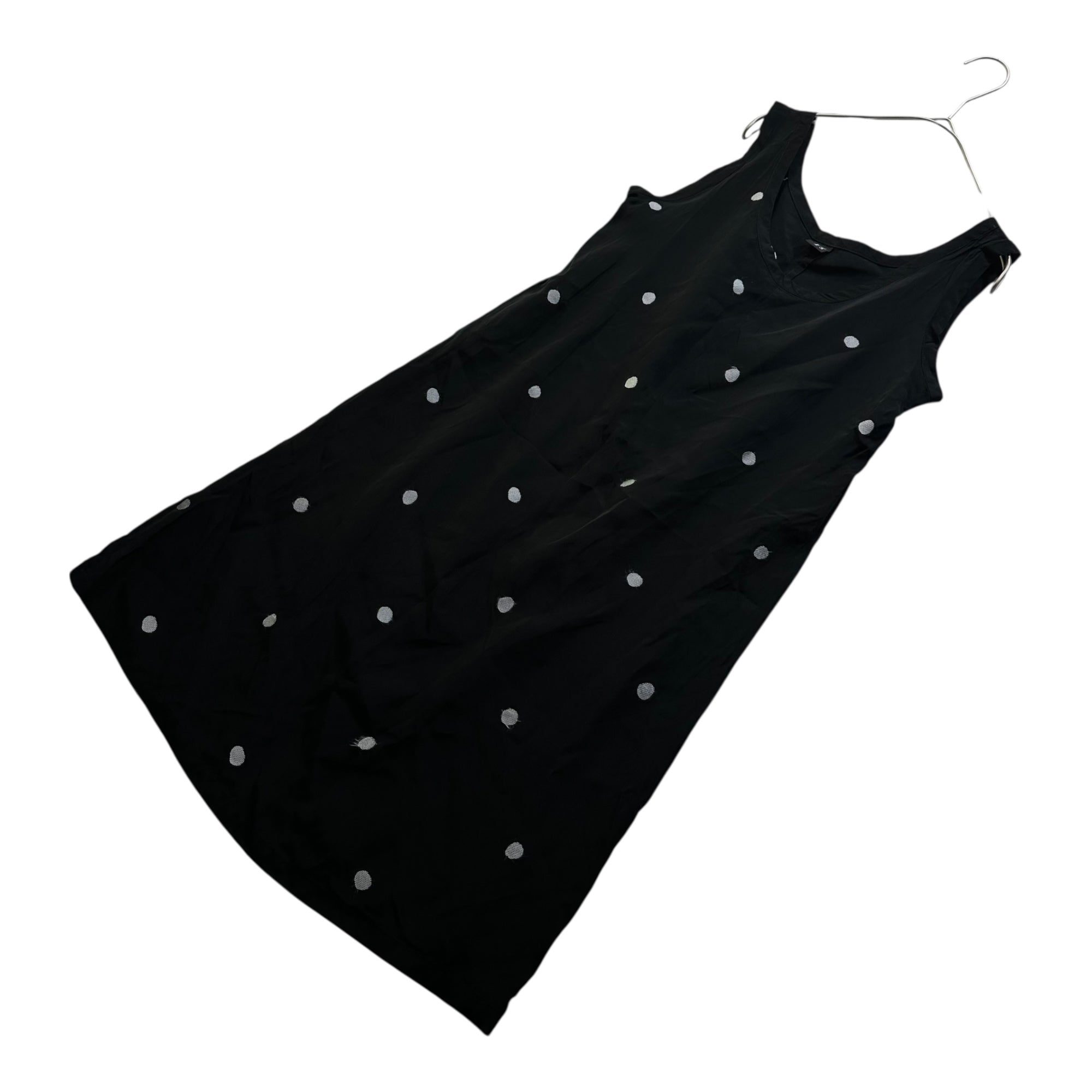 Y's(ワイズ) Sleeveless Polka Dot Mini Dress ノースリーブ ドット ミニ ワンピース YQ-D15-204 FREE ブラック×グレー
