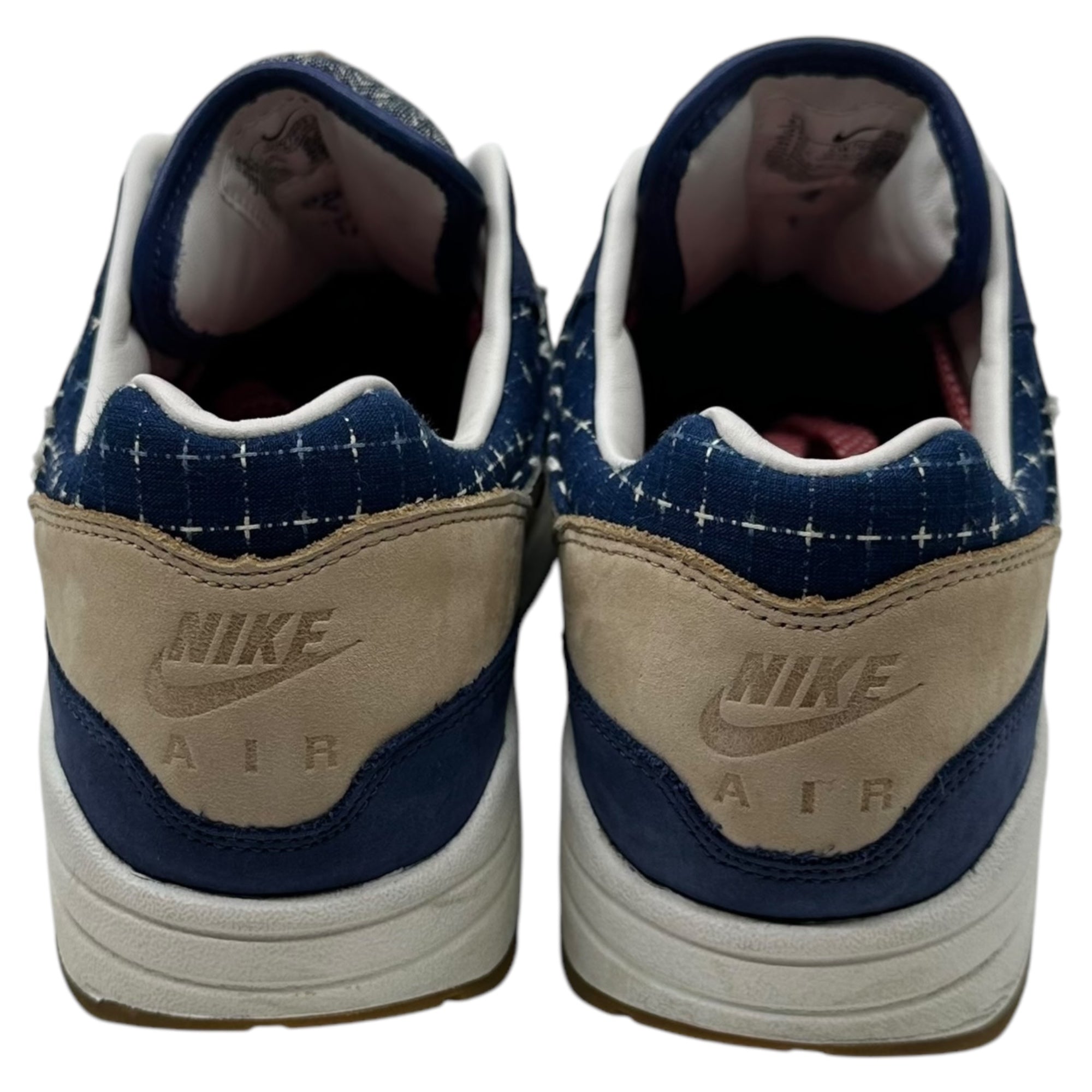 NIKE×DENHAM(ナイキ×デンハム) AIR MAX 1 "BLUE VOID" エアマックス1 "ブルーボイド" CW7603-400 27.5cm ネイビー 箱付 コラボ 刺し子 スニーカー