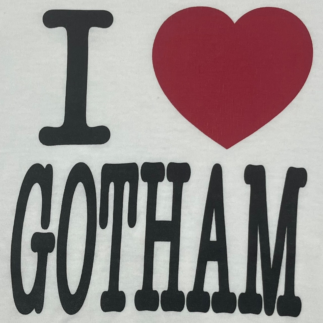 NUMBER (N)INE(ナンバーナイン) 02SSモダンエイジ期 I LOVE GOTHAM Tシャツ/本人期/ゴッサム ホワイト×レッド×ブラック SIZE 2(S) アーカイブ archive