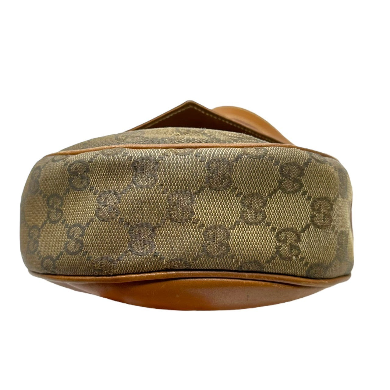 GUCCI(グッチ) Vintage GG logo flap shoulder bag ヴィンテージ GGロゴ フラップ ショルダー バッグ 007・261・0081 ブラウン×ベージュ