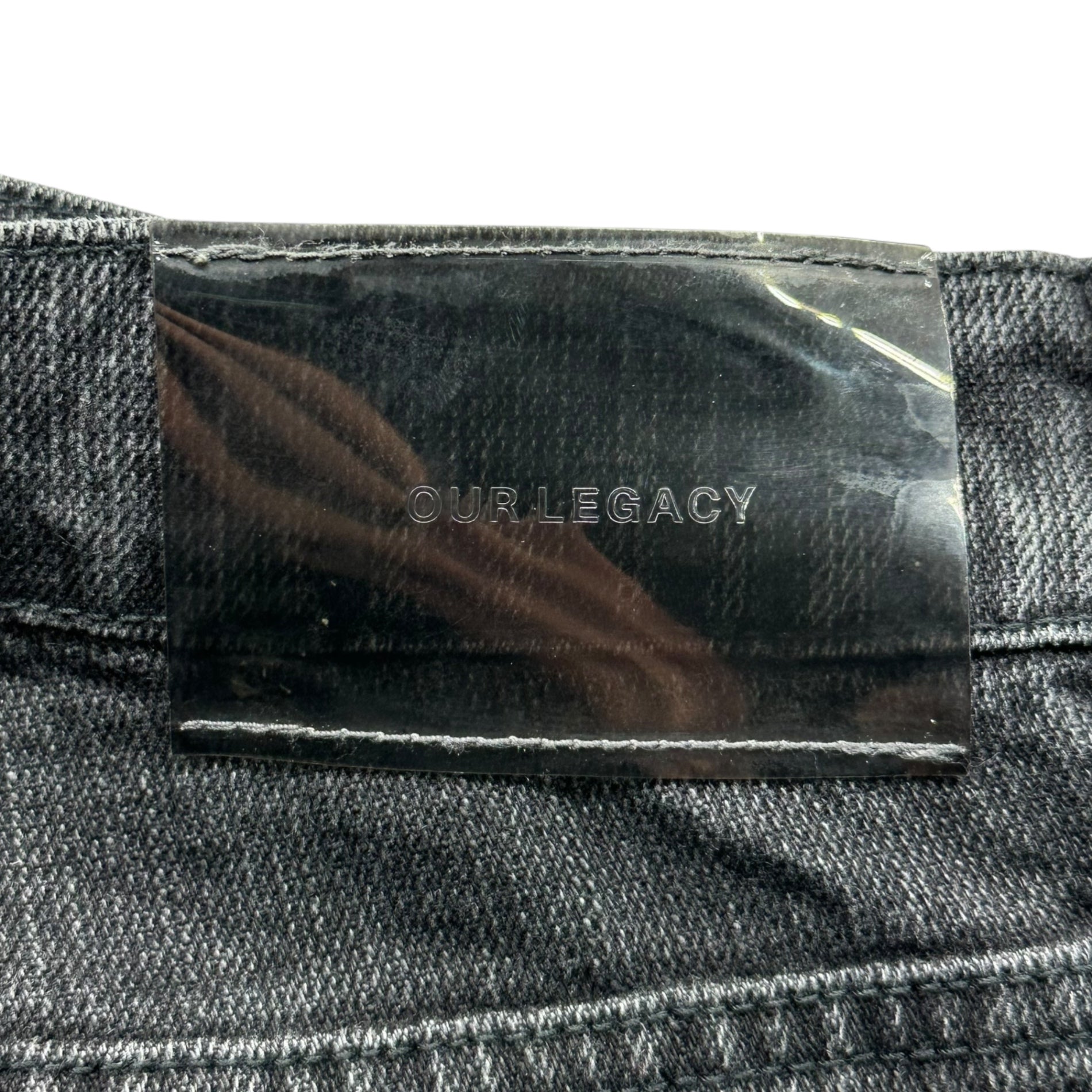 OUR LEGACY(アワーレガシー) 24AW Third Cut “Real Black Chain Twill” サードカット デニム パンツ M4245TR 30 ブラック ワイド ストレート