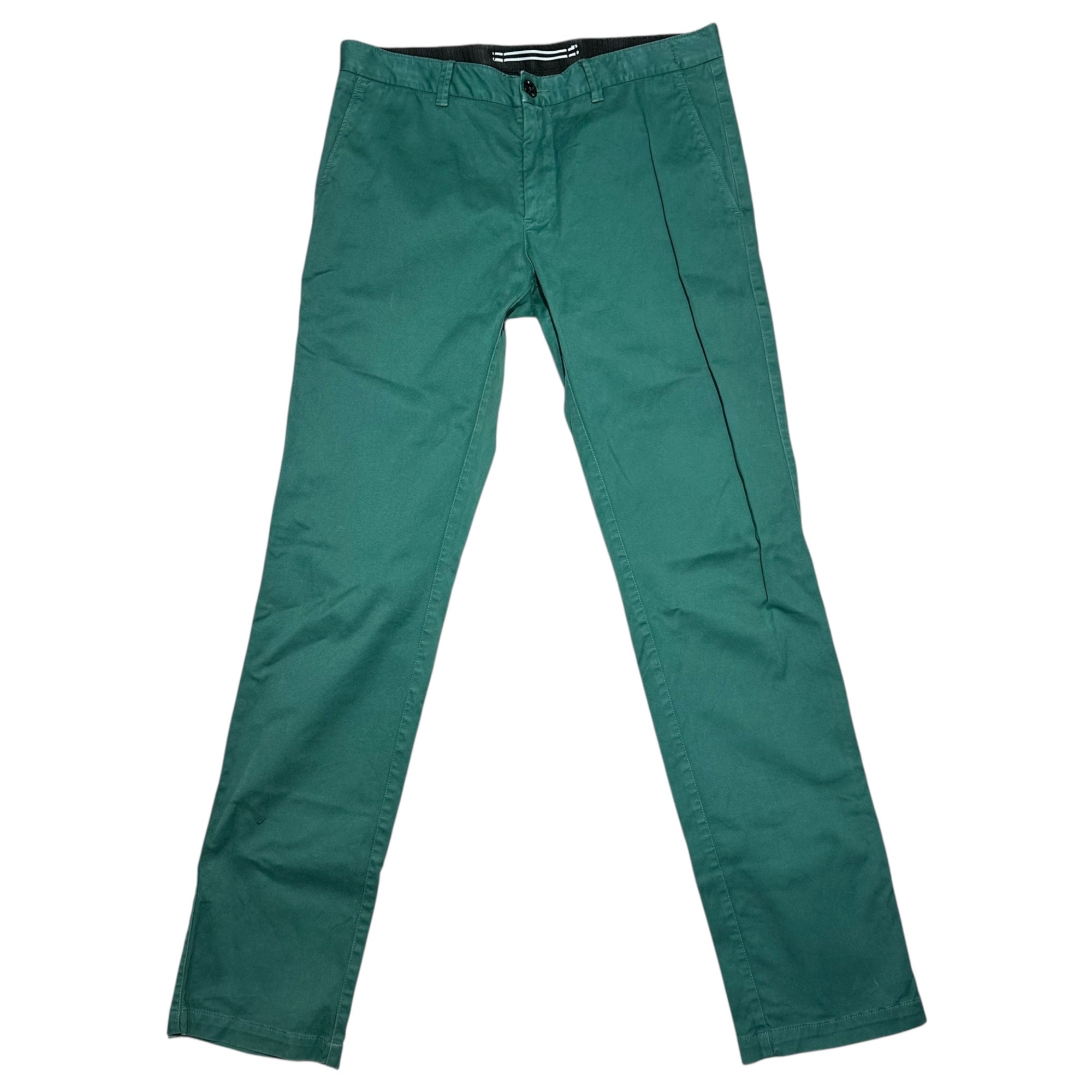 STONE ISLAND(ストーンアイランド) 15AW TYPE RE Cotton Stretch Straight Pants コットン ストレッチ ストレート パンツ 63153AZLN W33 グリーン