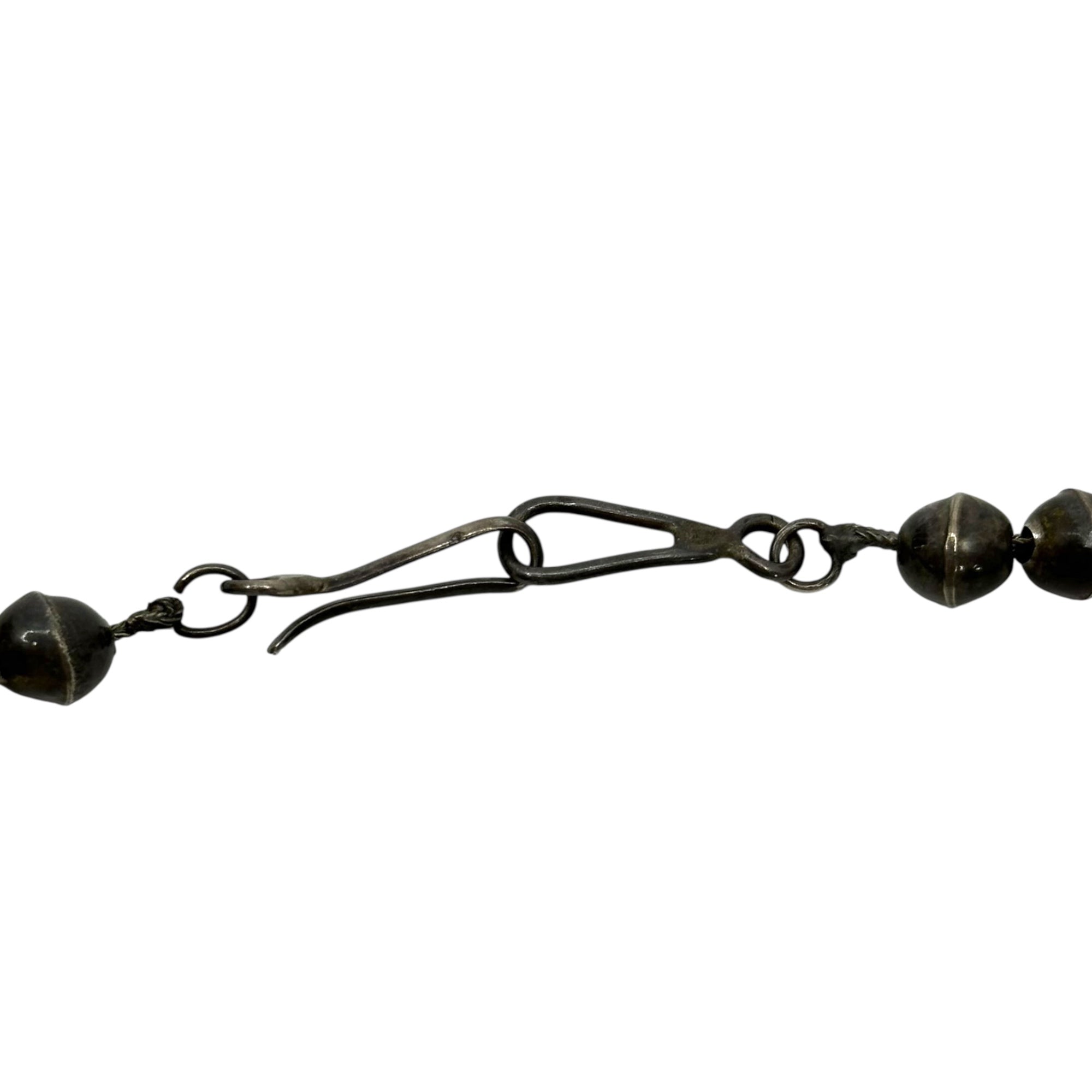 Indian jewelry(インディアン ジュエリー) Zuni Vintage Turquoise Naja Squash Blossom Necklace ズニ族 ヴィンテージ ターコイズ ナジャ スカッシュブロッサム ネックレス シルバー×ターコイズ