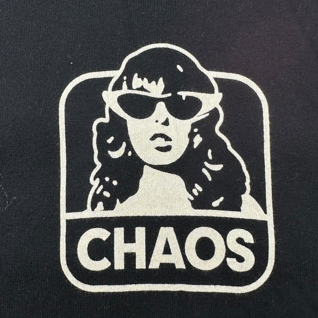 HYSTERIC GLAMOUR(ヒステリックグラマー) DIZZY&MILKY HYSTERIC CHAOS L/S T-shirt プリント 長袖 Tシャツ 02223CL17 XL ブラック