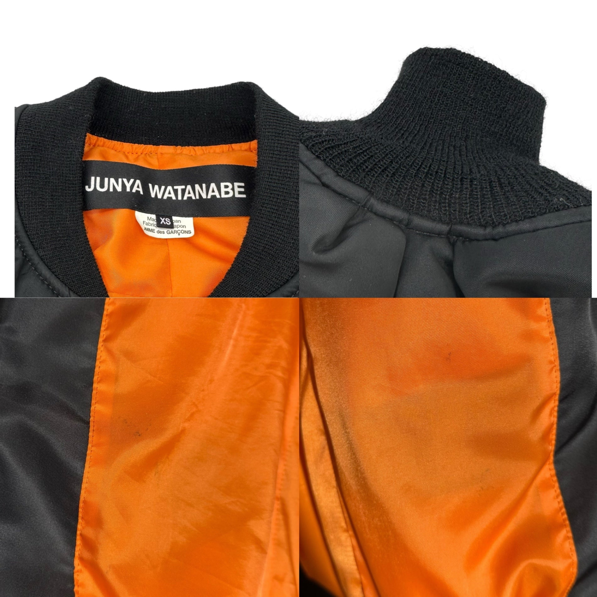 JUNYA WATANABE(ジュンヤワタナベ) 23AW Oversized MA-1 Bomber Blouson オーバーサイズ MA1 ボンバー ブルゾン JL-J037 XS ブラック AD2023