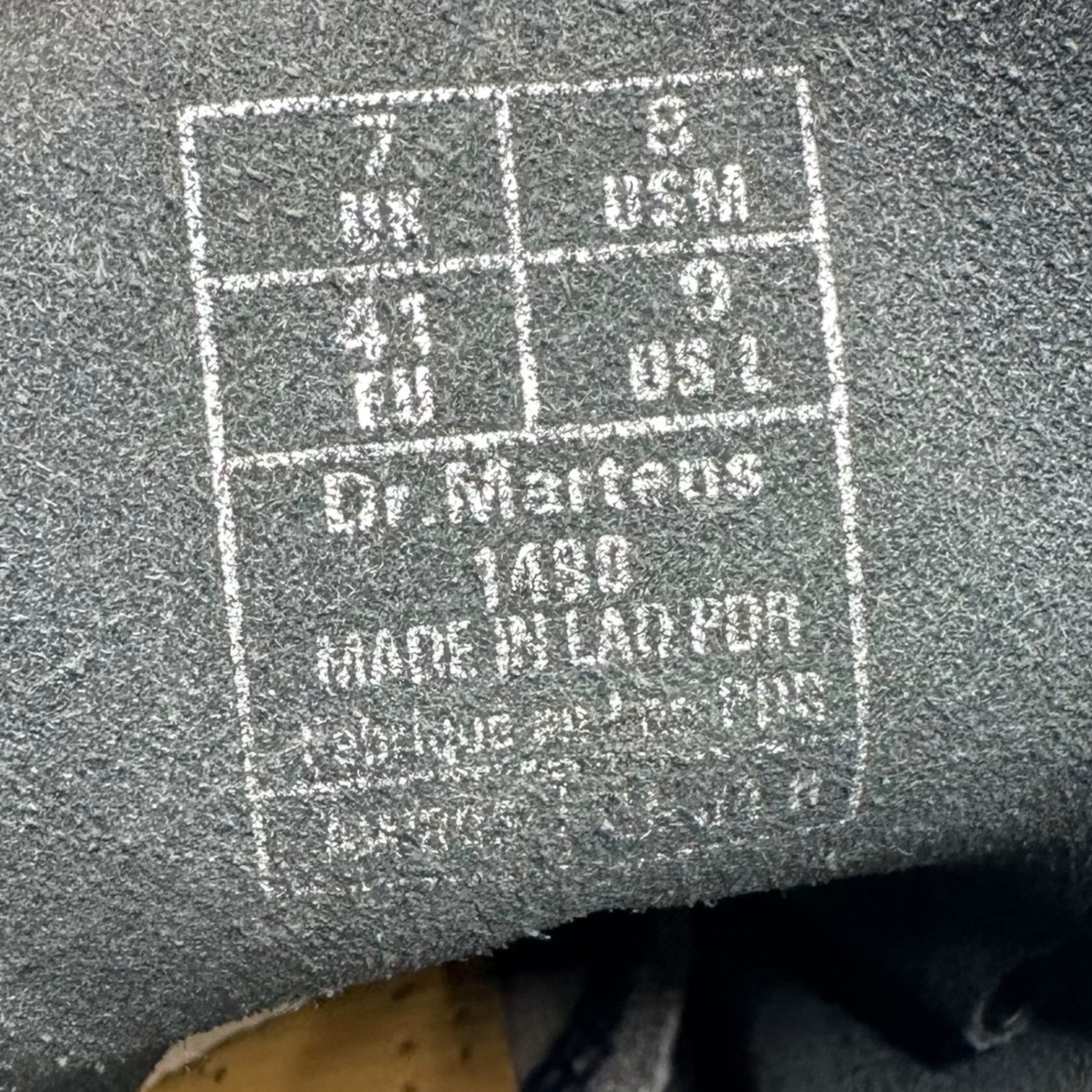 DR.MARTENS(ドクターマーチン) 10 Hole Boots 10 ホール ブーツ 1490 8(26cm程度) ブラック ロング レースアップ レザー ブーツ