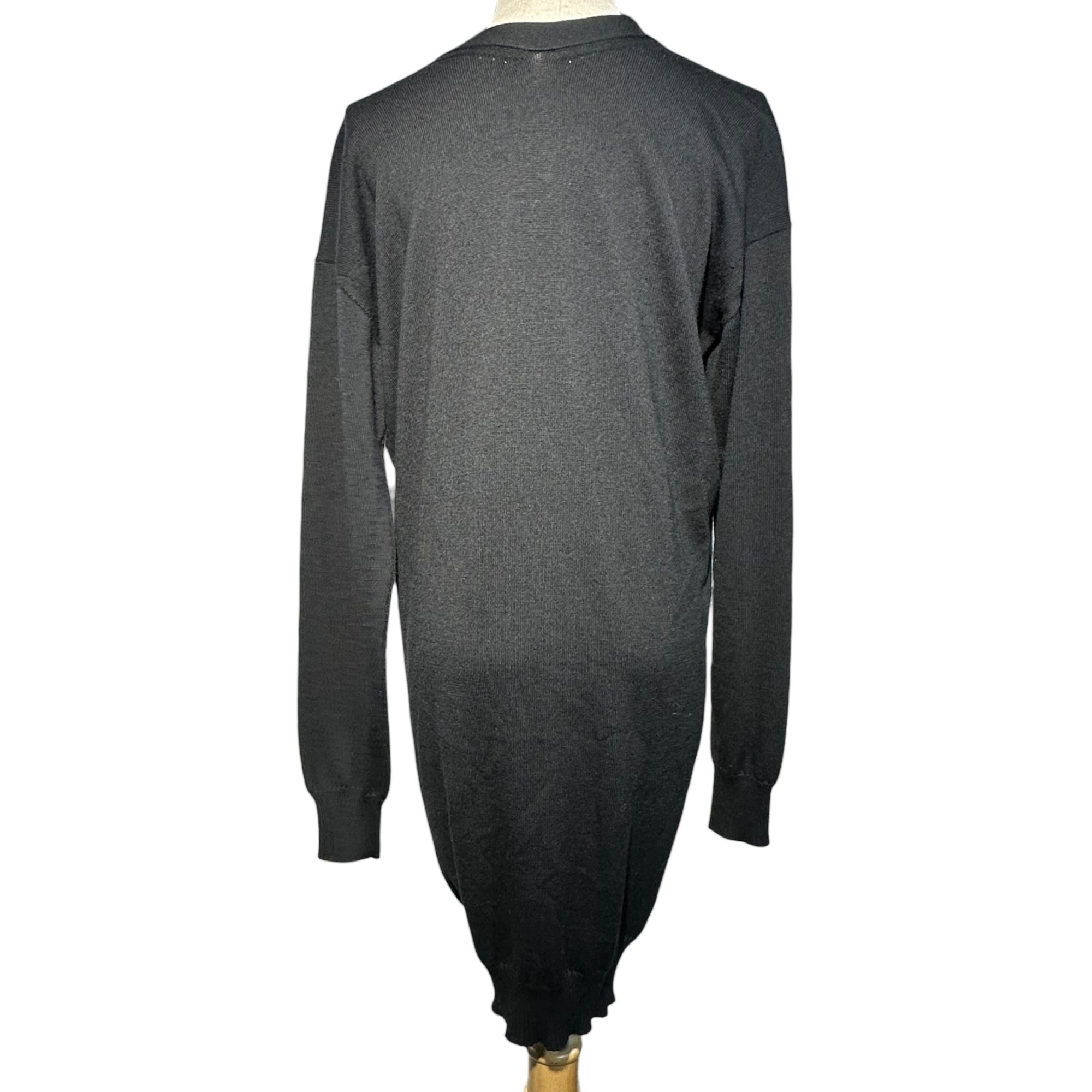 COMME des GARCONS JUNYA WATANABE(コムデギャルソンジュンヤワタナベ) 18AW Long Knit Button Cardigan ロング ニット ボタン カーディガン JB-N031 M ブラック AD2018