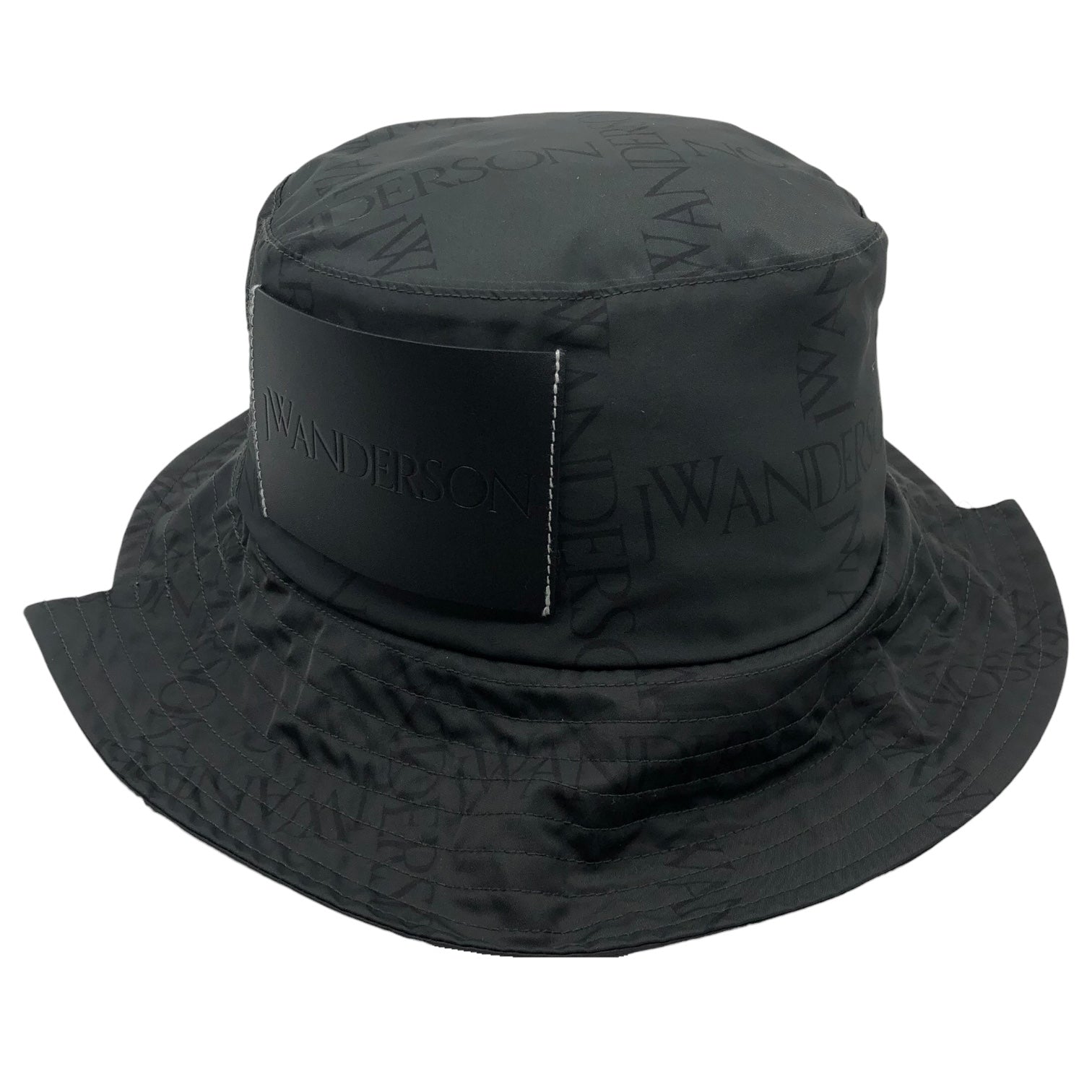 J.W.ANDERSON(ジェイダブリューアンダーソン) logo patch safari hat ロゴパッチ サファリ ハット N1 7GW 58 ブラック バケット