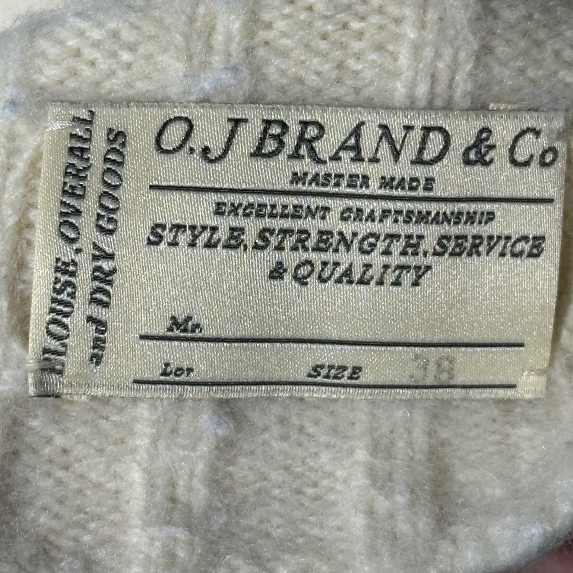 OLD JOE(オールドジョー) Angora Wool Pocket Turtleneck Knit アンゴラ ウール ポケット タートルネック ニット 152KN04 38 ホワイト