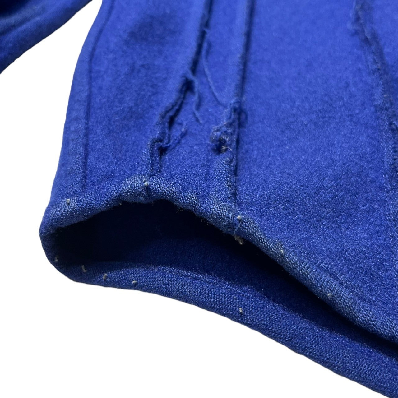 COMME des GARCONS HOMME(コムデギャルソンオム) 00AW cut-off pleated shirt jacket カットオフ バイアス プリーツ シャツ ジャケット HB-070020 表記なし(FREE) ブルー AD2000 田中オム 00’s
