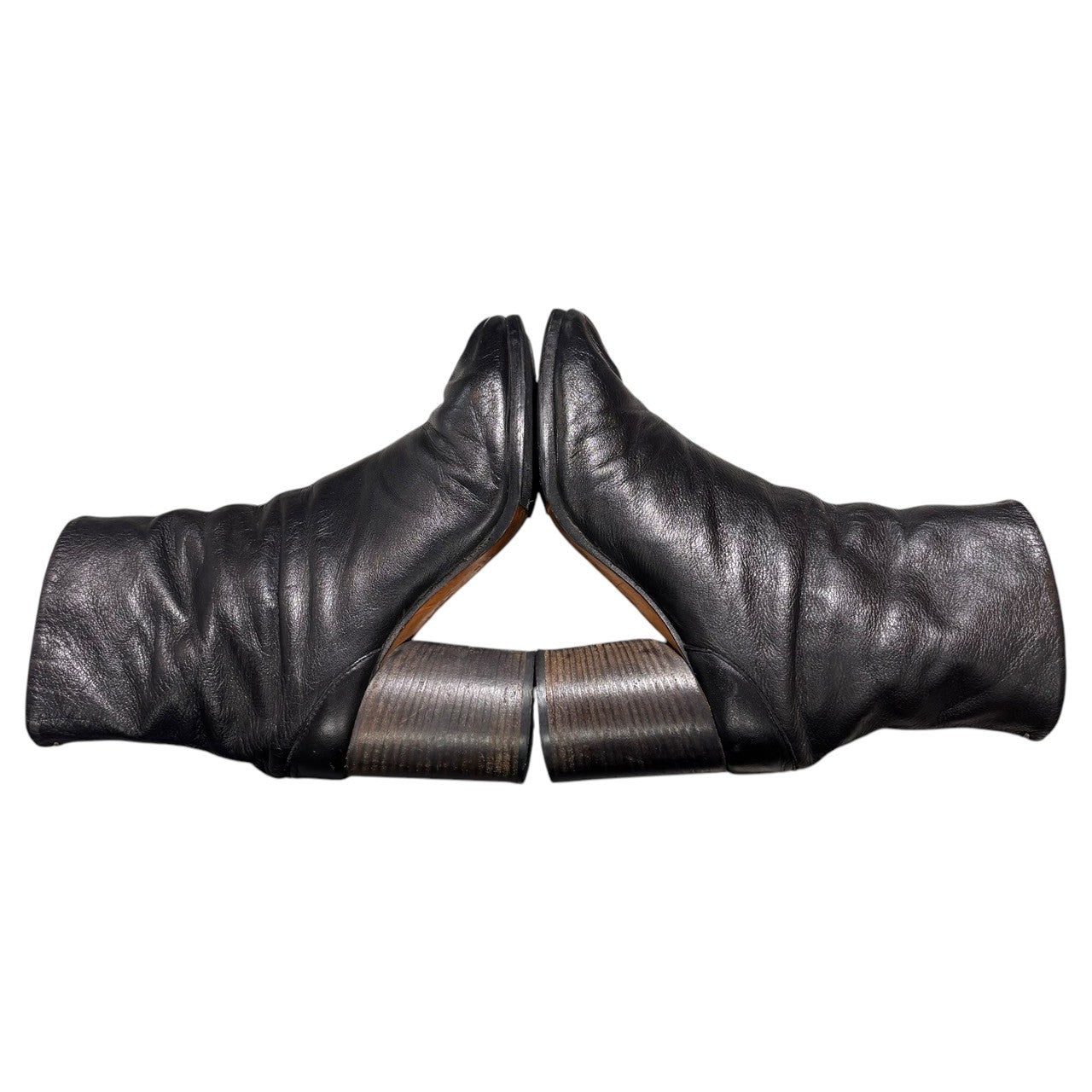 Maison Martin Margiela(メゾン マルタンマルジェラ) TABI BOOTS 足袋 ブーツ 36(23.0cm程度) ブラック レザー タビ 7cm ヒール